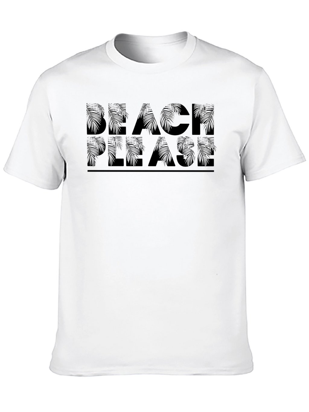 Beach Please Graphic Tee - Black T-Shirt