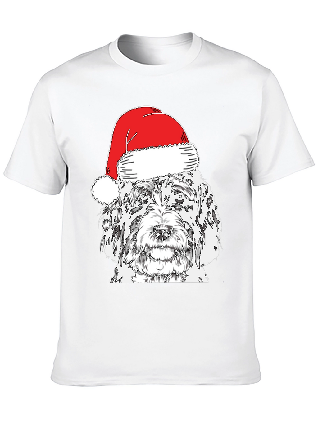 Festive Doodle Dog Christmas T-Shirt