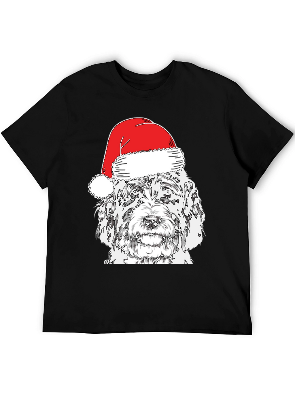 Festive Doodle Dog Christmas T-Shirt