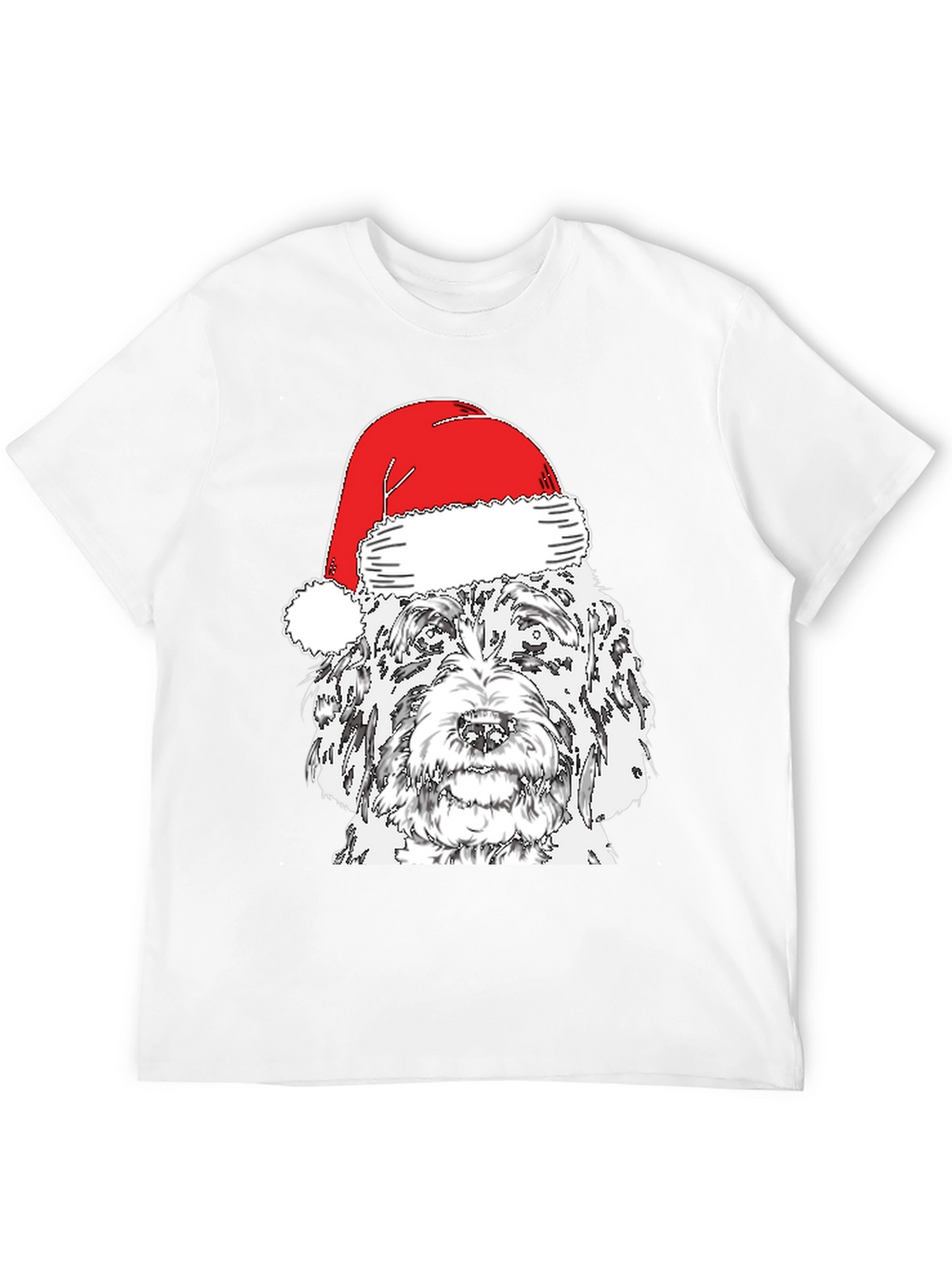 Festive Doodle Dog Christmas T-Shirt