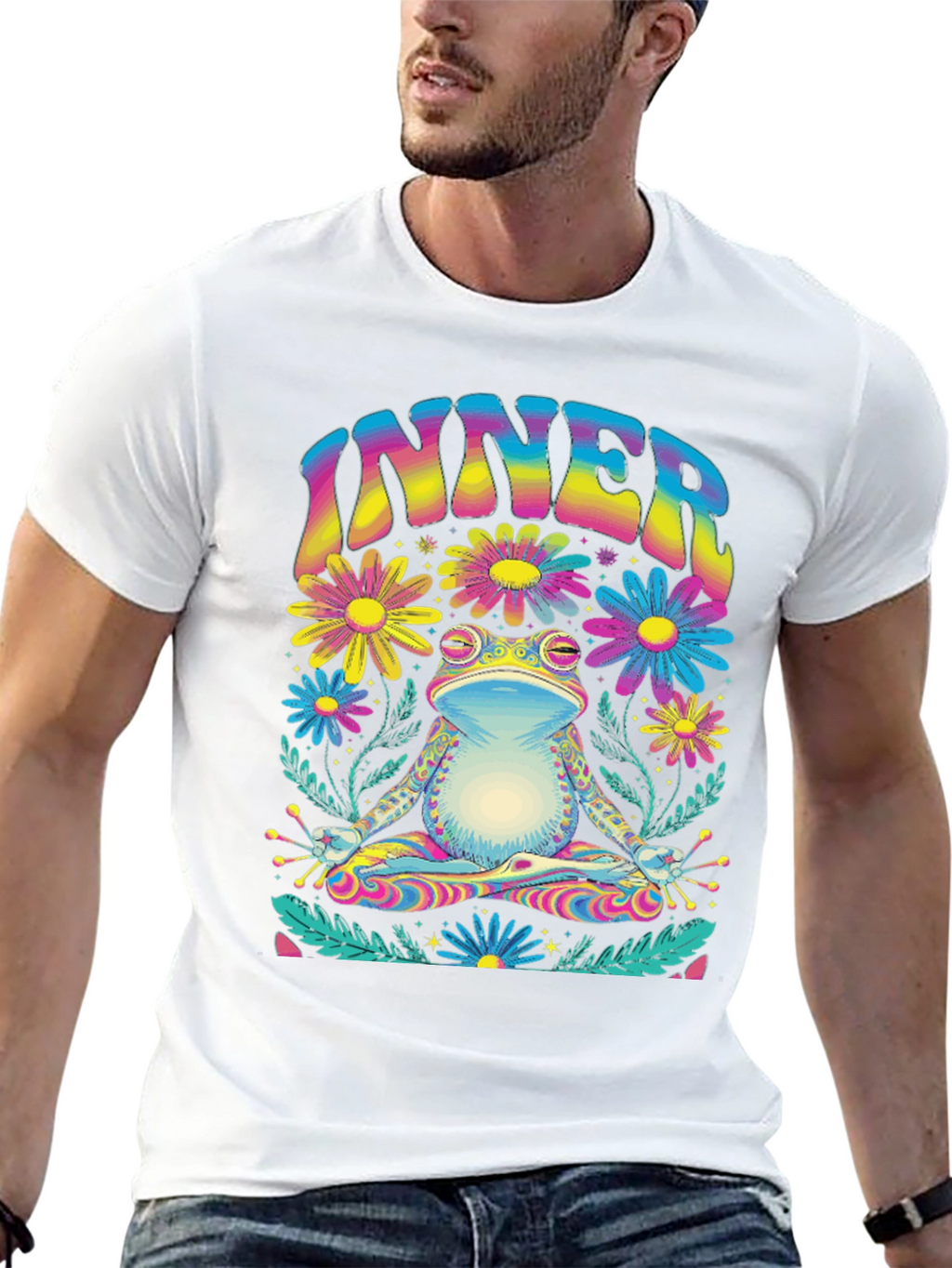 Inner Peace Frog Graphic Tee