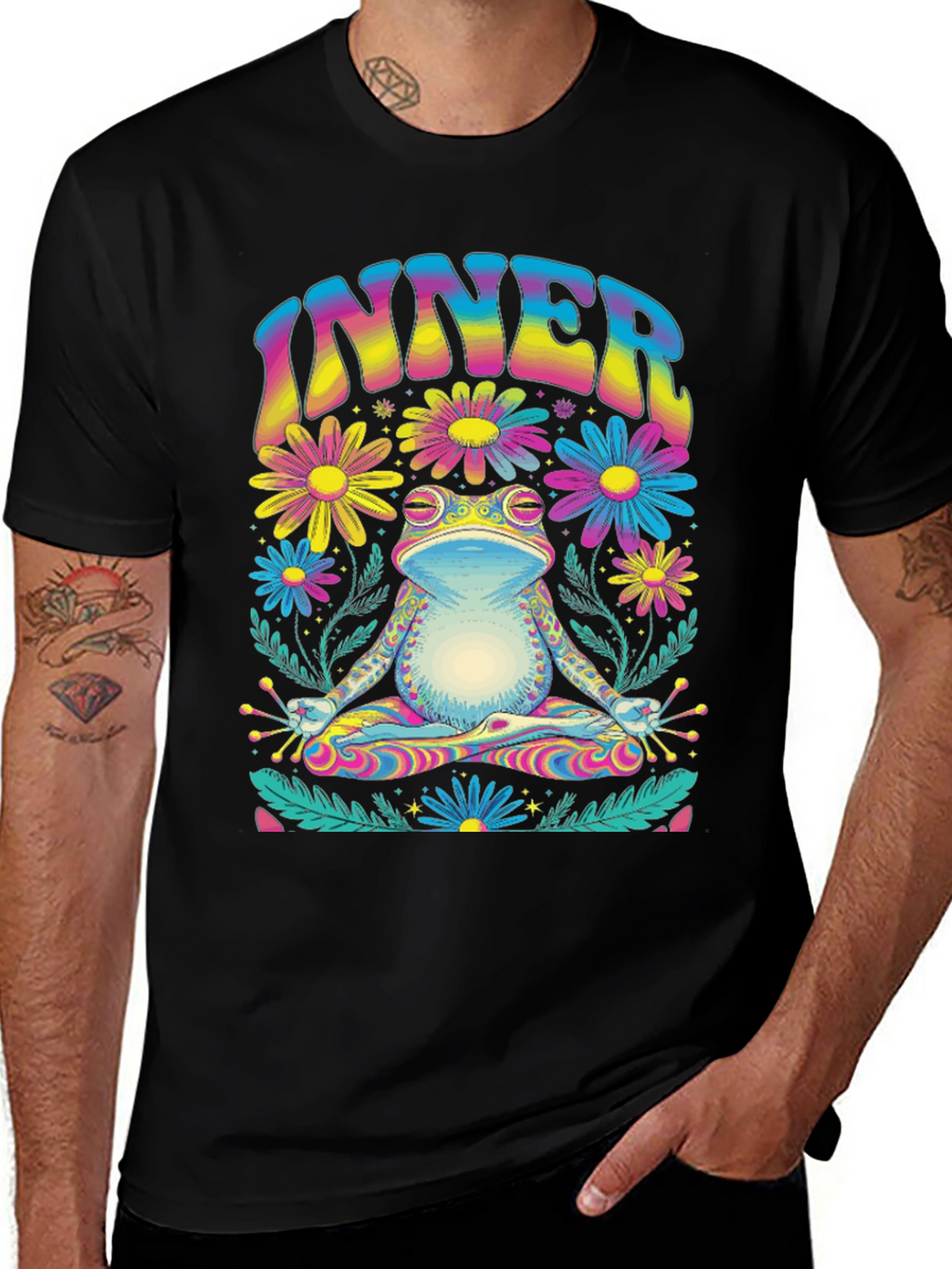 Inner Peace Frog Graphic Tee