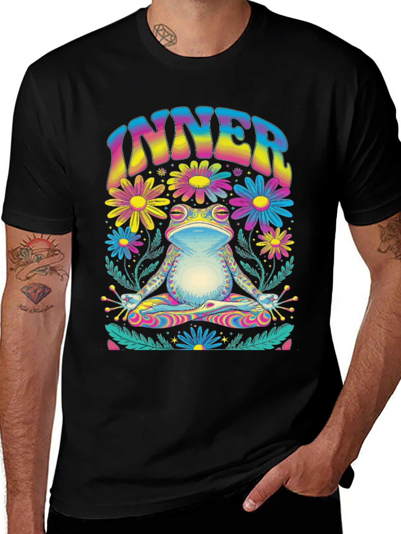 Inner Peace Frog Graphic Tee