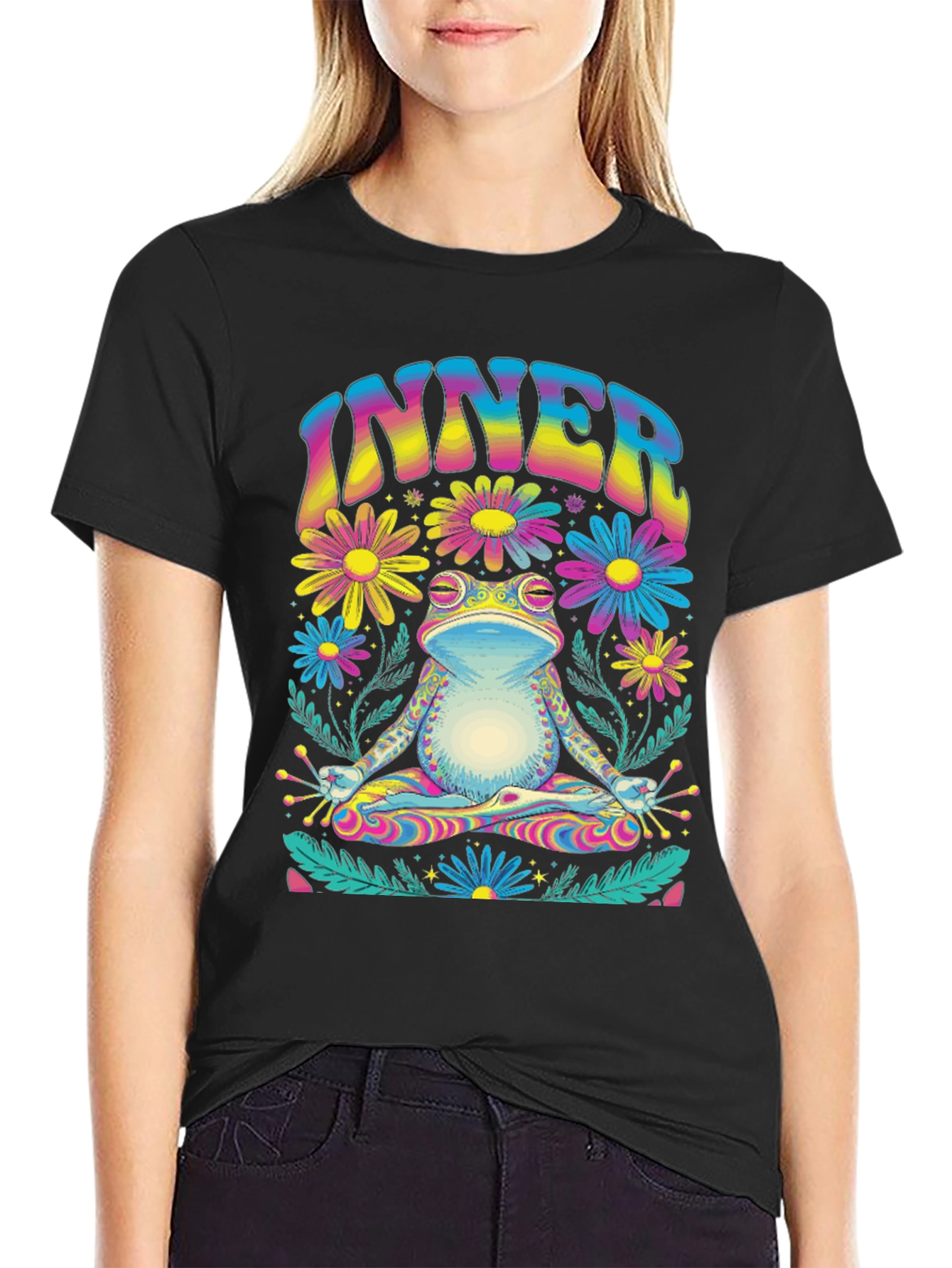 Inner Peace Frog Graphic Tee