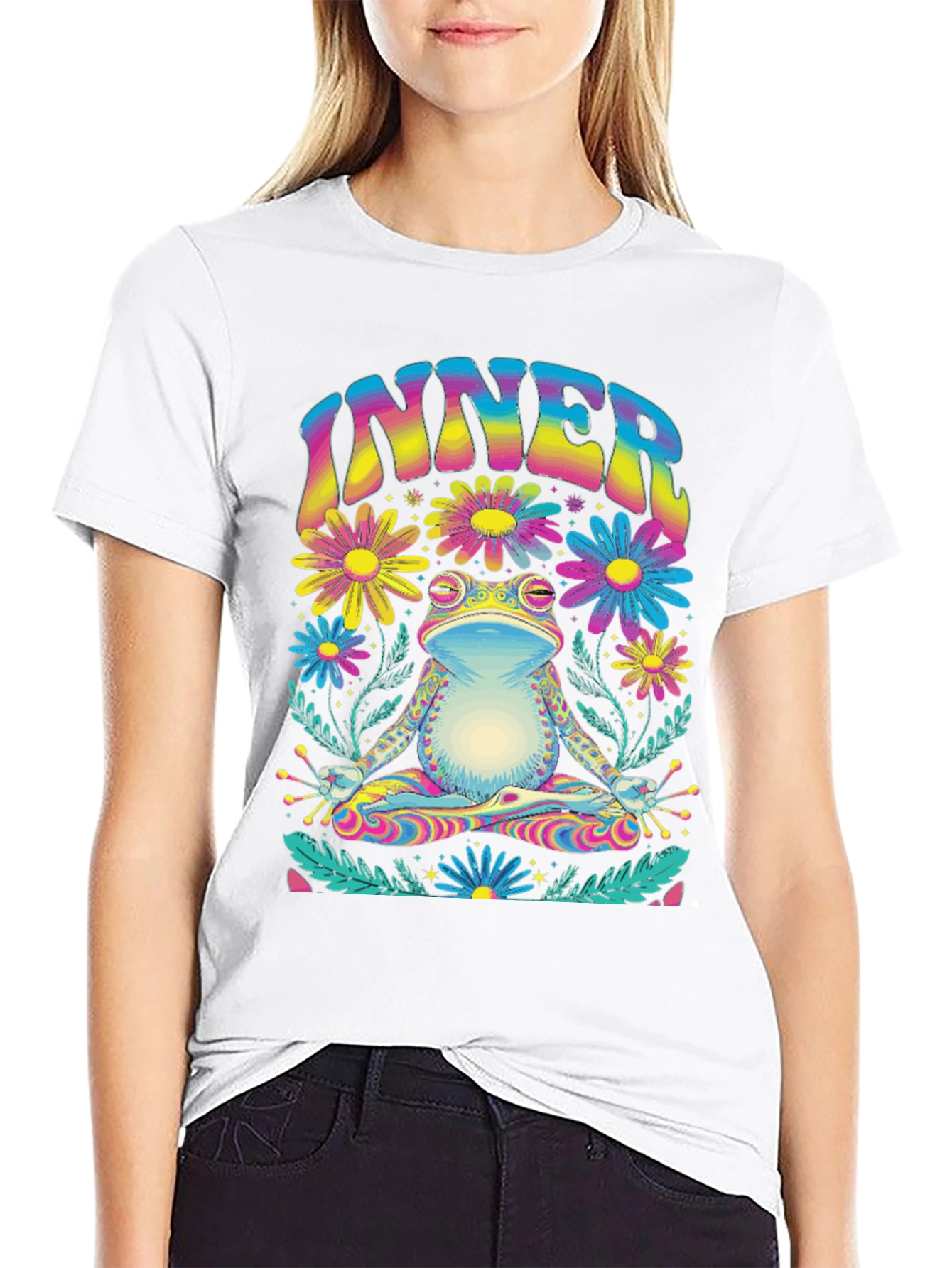 Inner Peace Frog Graphic Tee