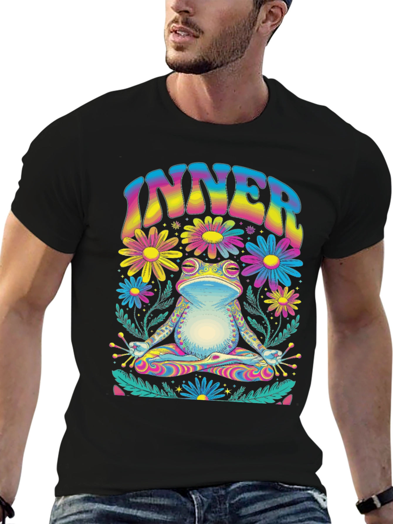 Inner Peace Frog Graphic Tee