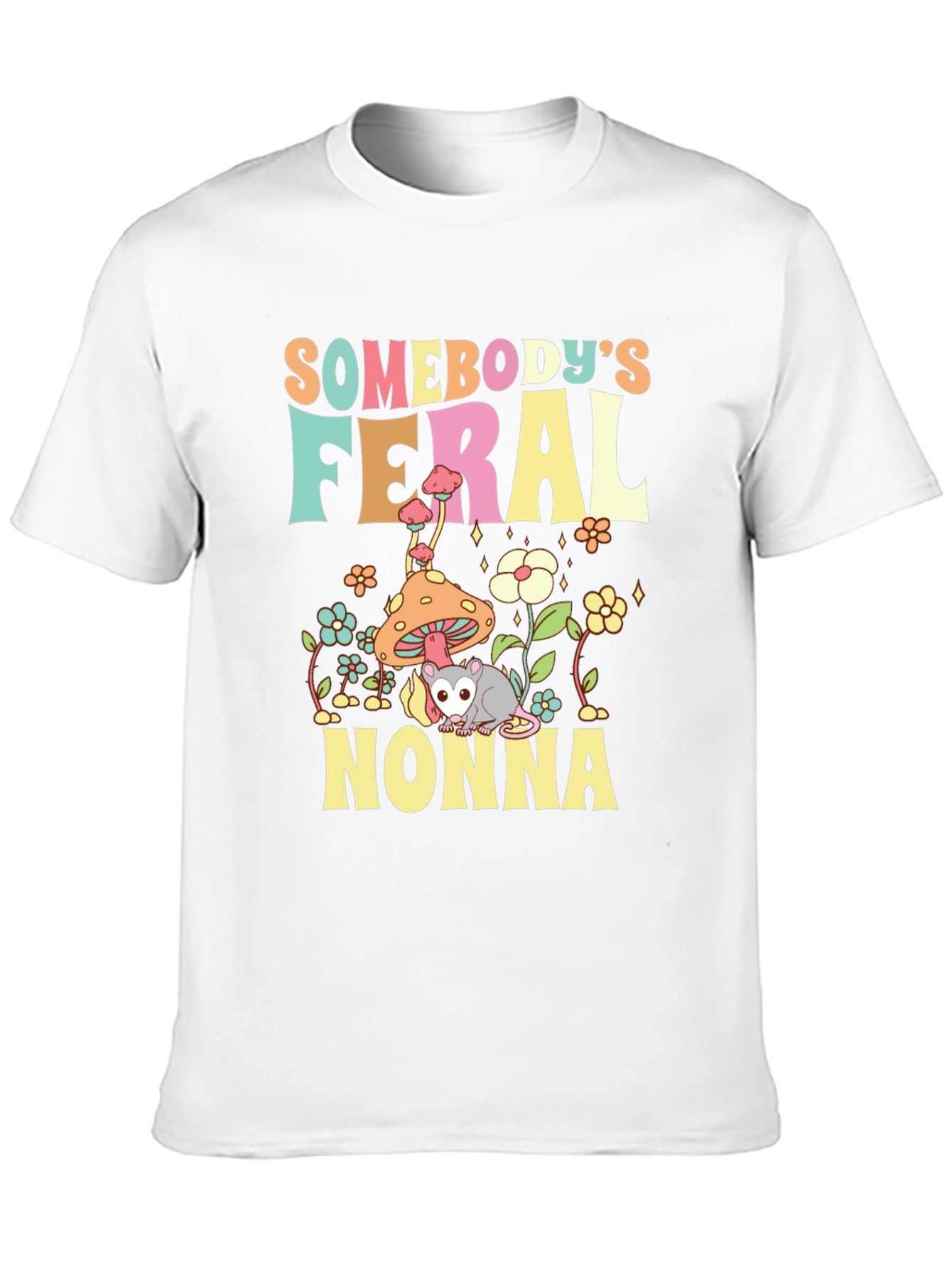 Somebodys Feral Nonna T-Shirt