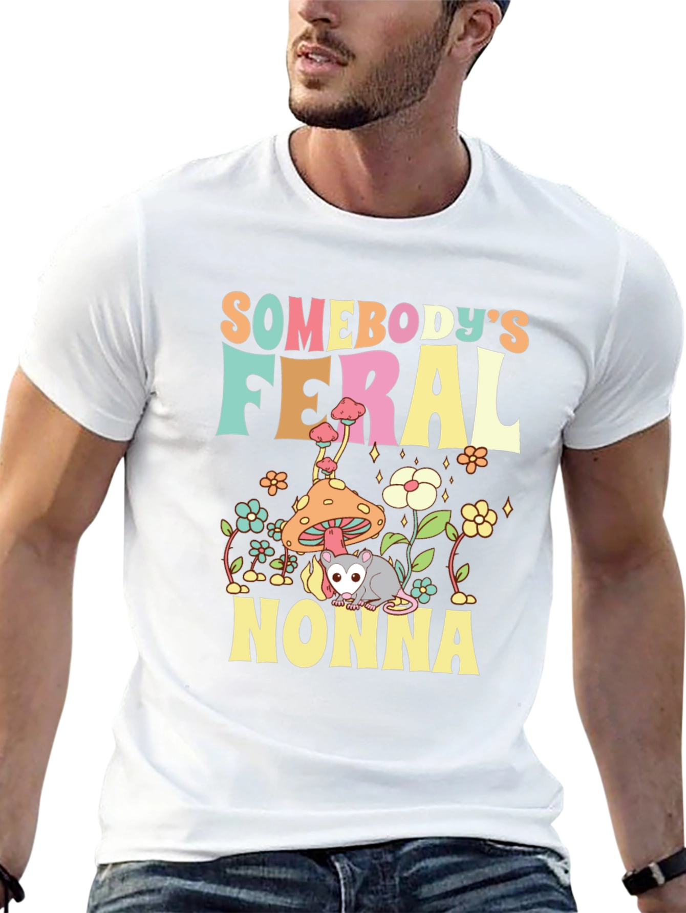 Somebodys Feral Nonna T-Shirt