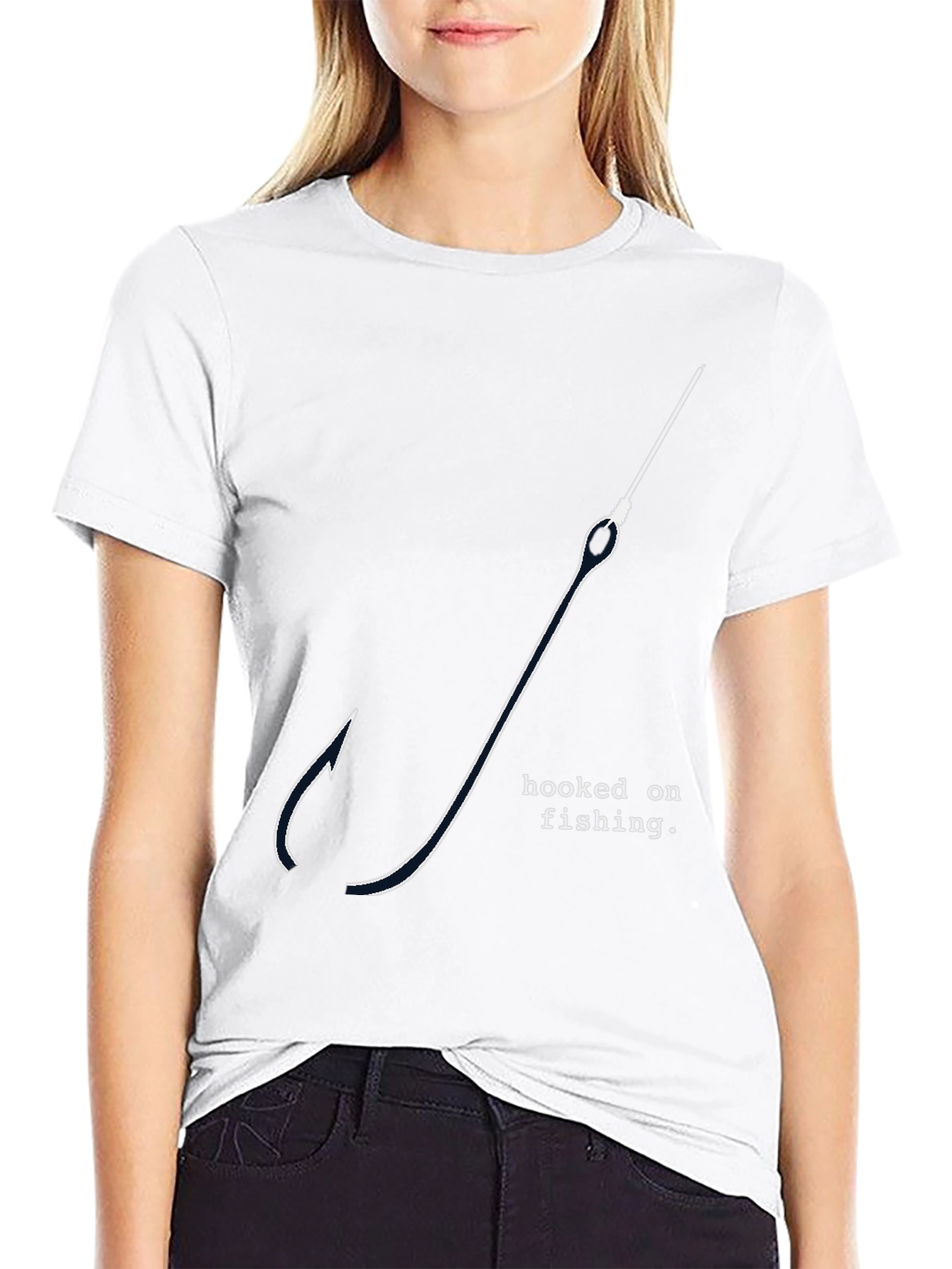 Hooked on Fishing Graphic T-Shirt