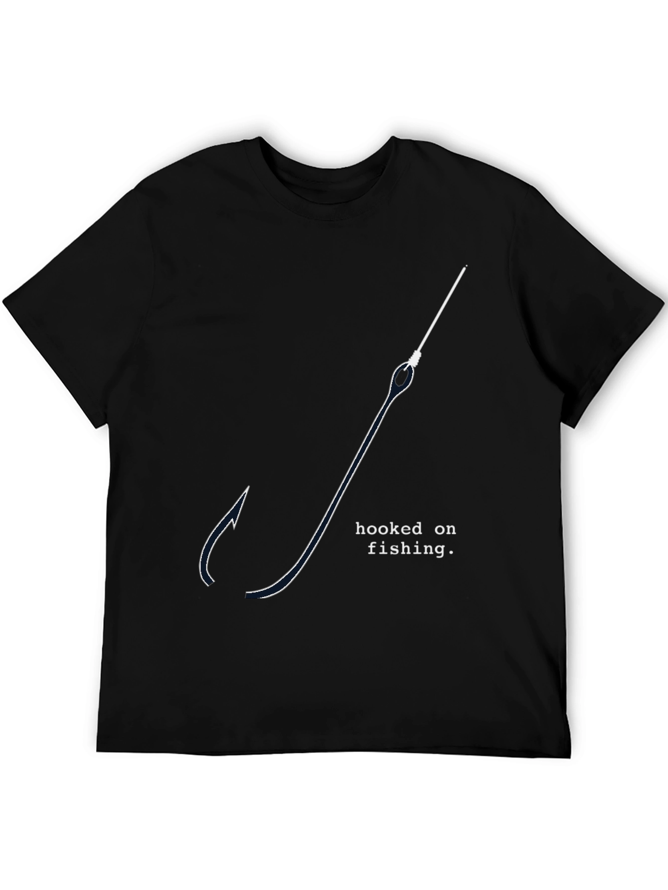 Hooked on Fishing Graphic T-Shirt