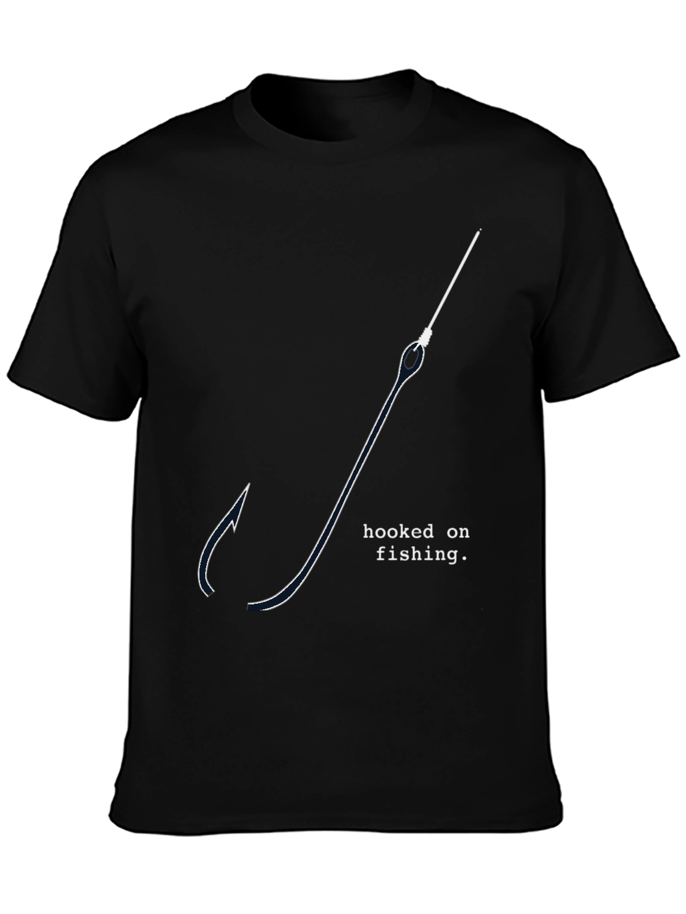 Hooked on Fishing Graphic T-Shirt