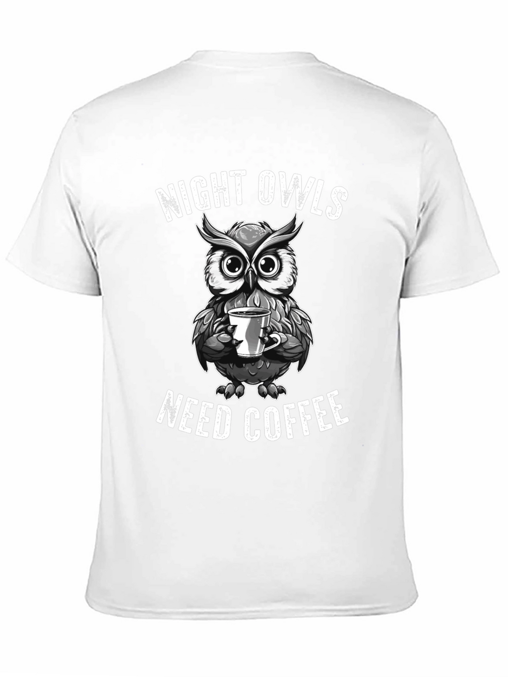 Night Owls Need Coffee Graphic T-Shirt