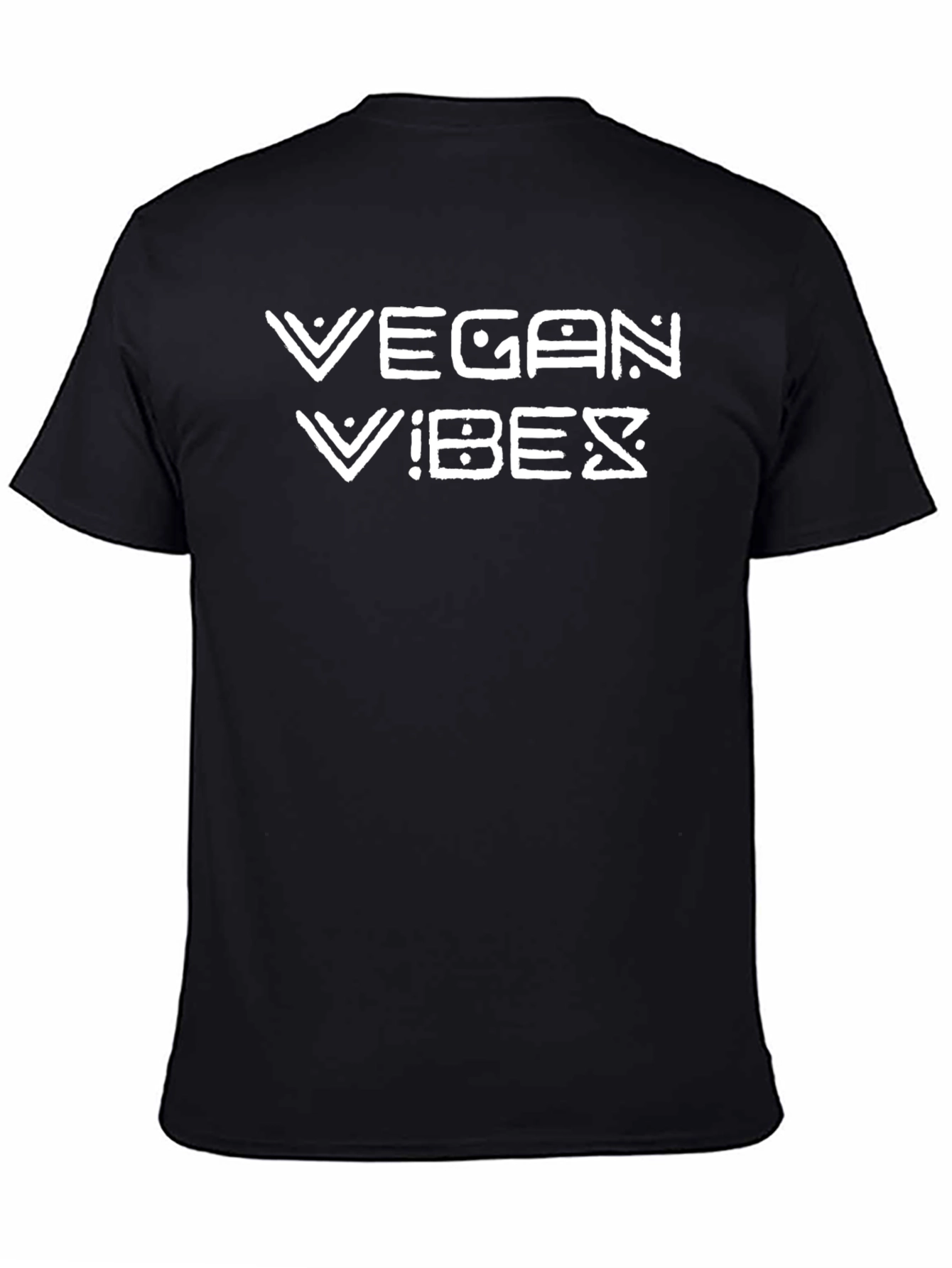 Vegan Vibes Graphic Tee - Black T-Shirt