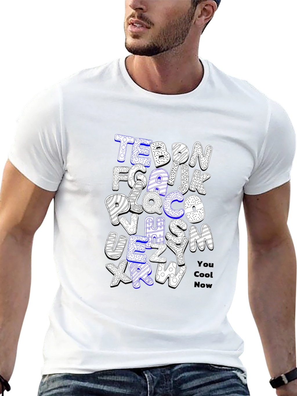 Alphabet Letter T-Shirt - You Cool Now