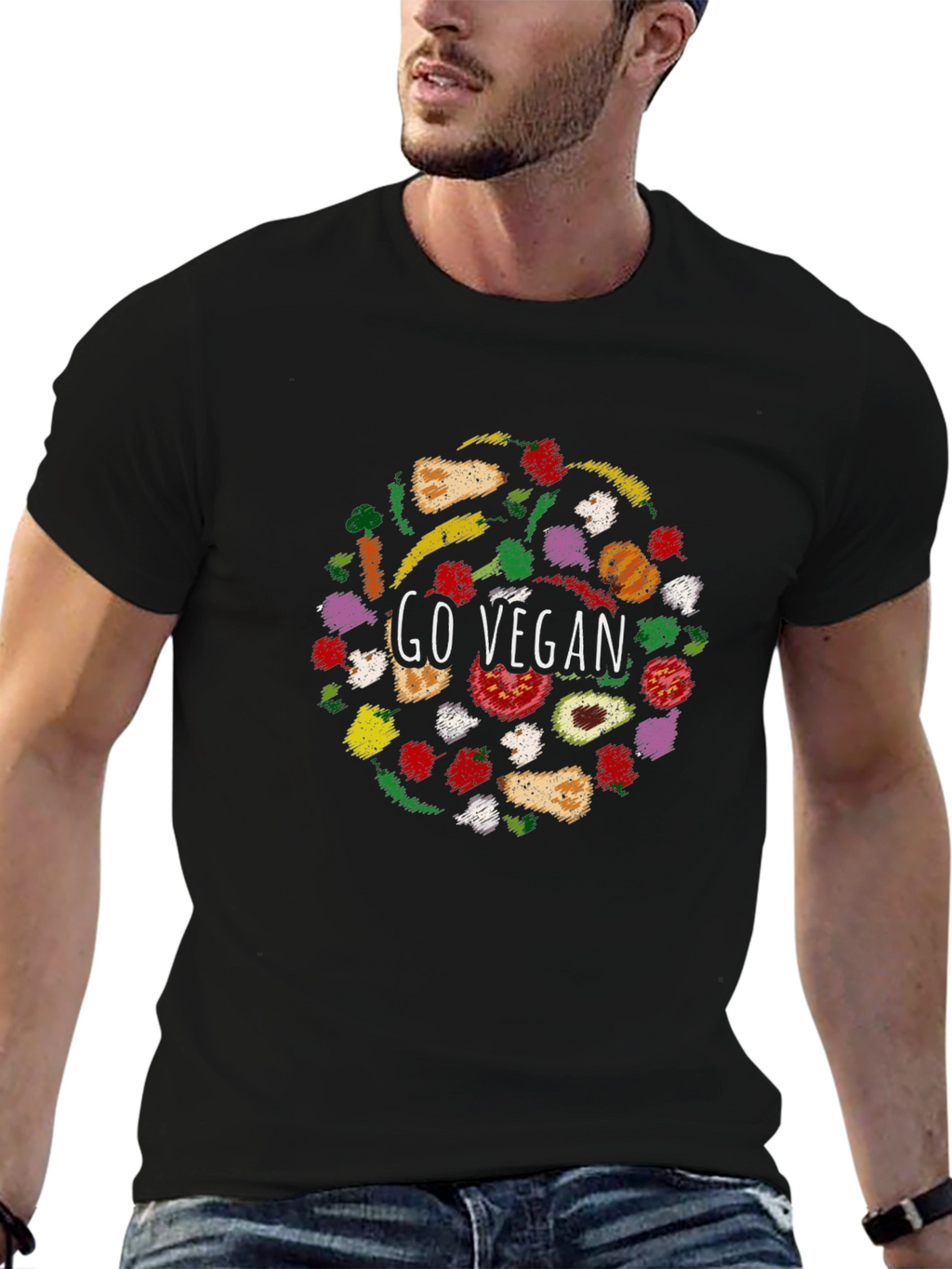 Go Vegan Graphic T-Shirt