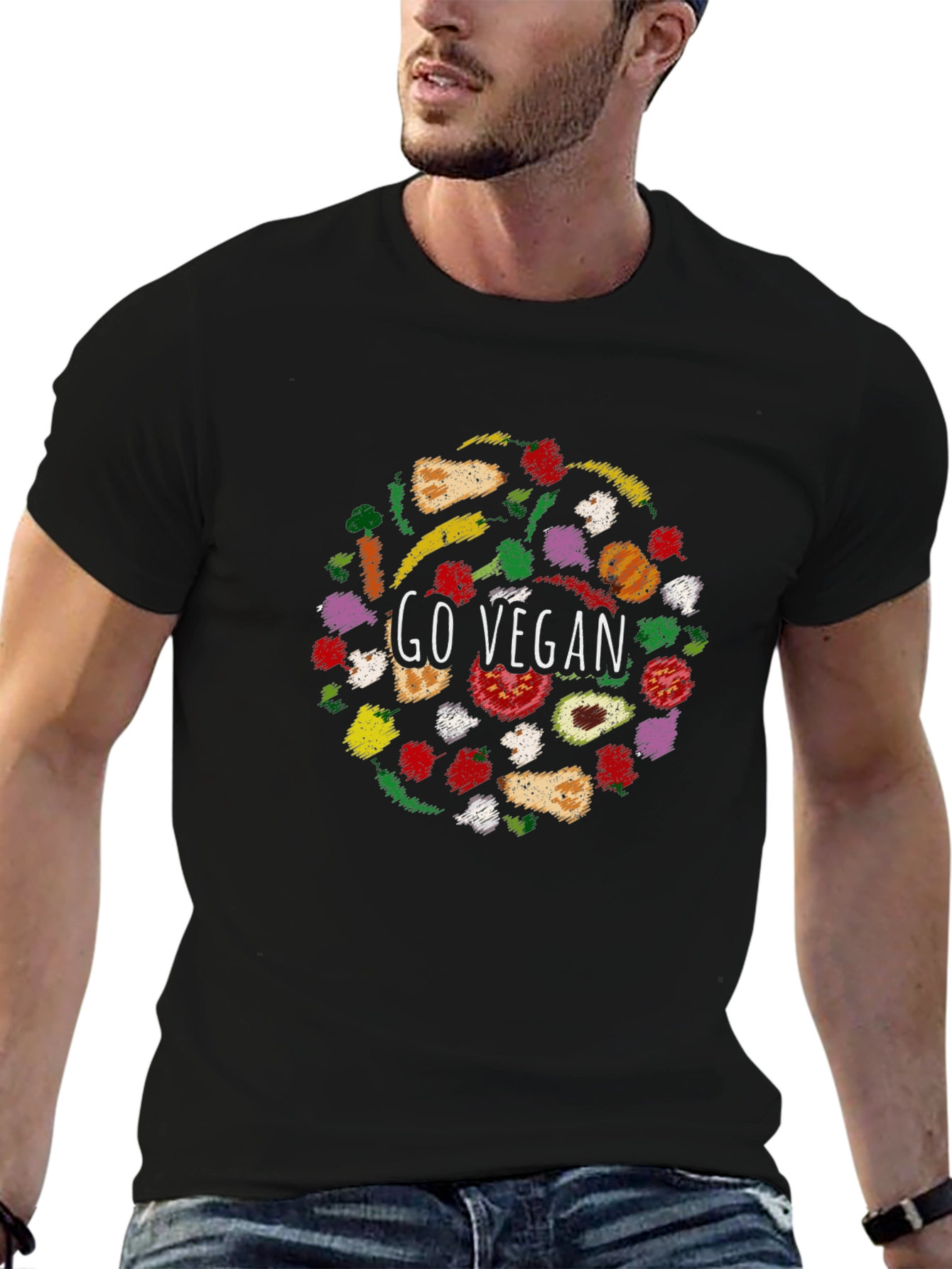 Go Vegan Graphic T-Shirt
