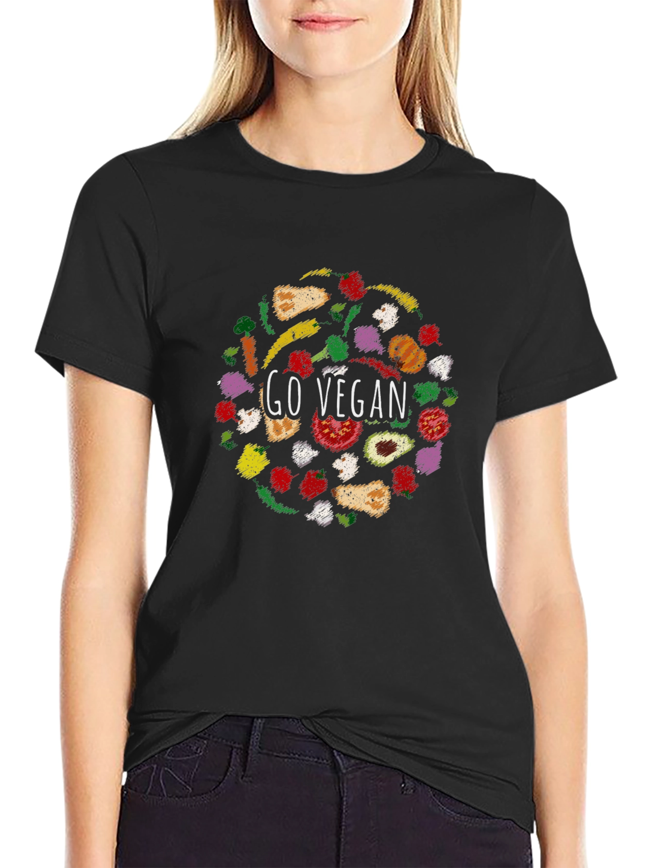 Go Vegan Graphic T-Shirt