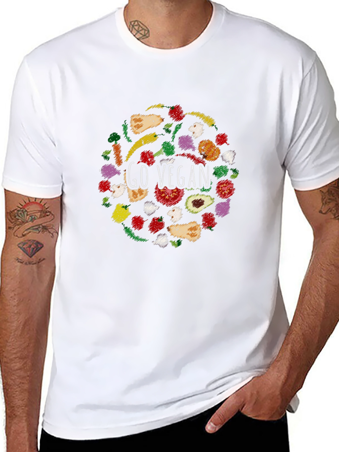 Go Vegan Graphic T-Shirt