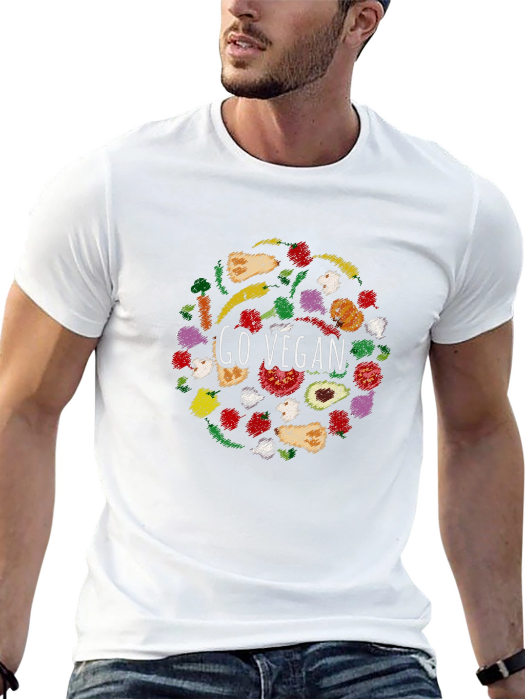 Go Vegan Graphic T-Shirt