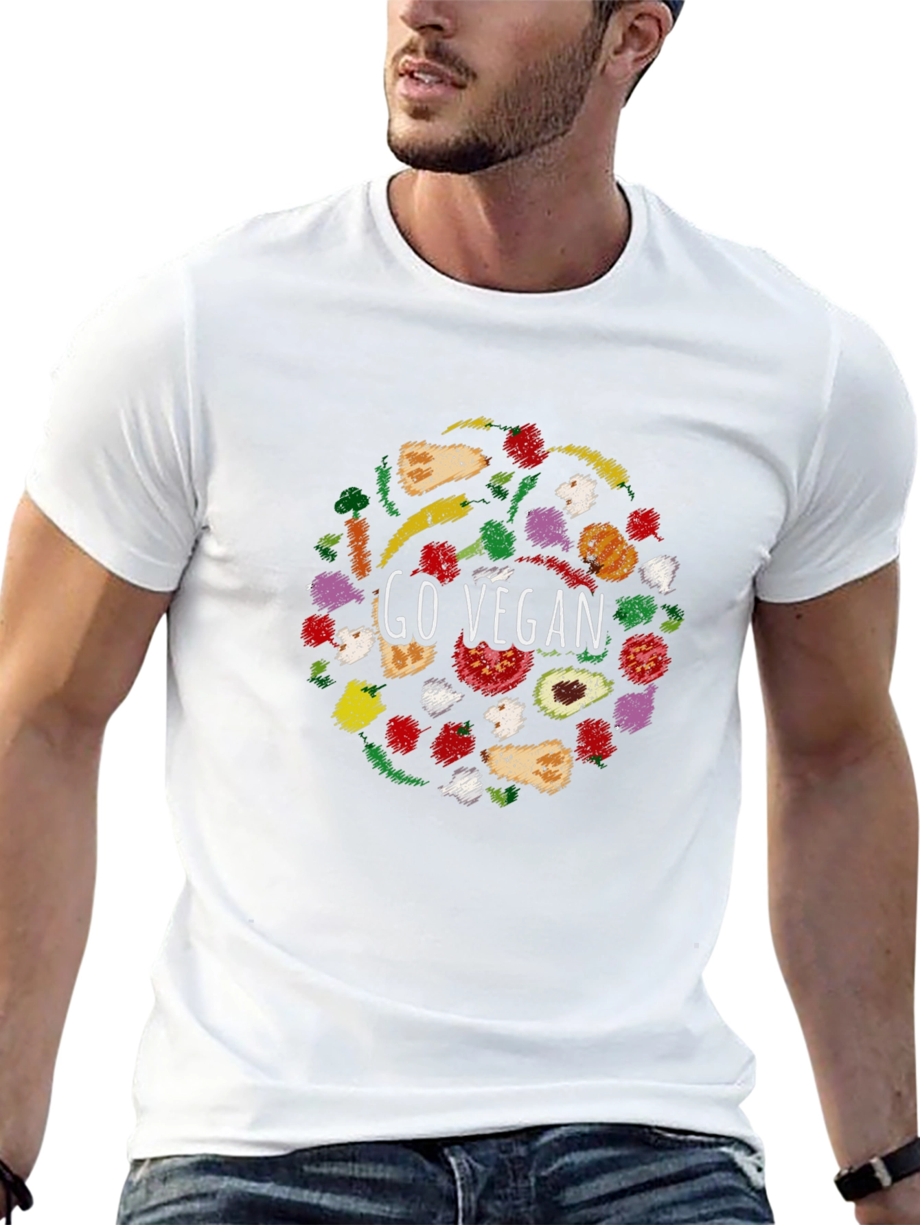 Go Vegan Graphic T-Shirt