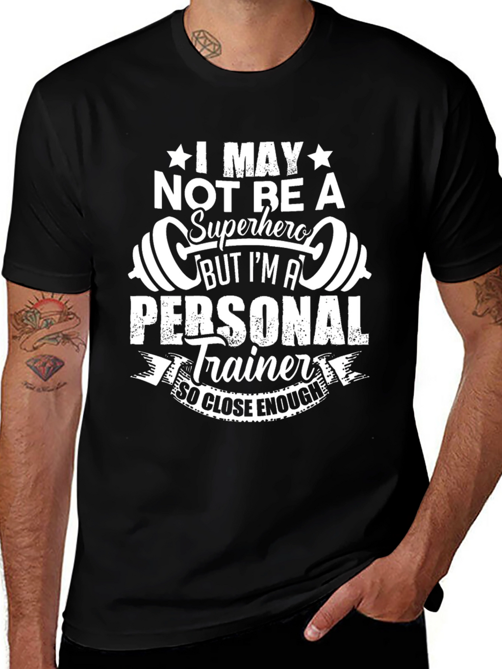 Personal Trainer Graphic T-Shirt - Superhero Alternative Tee