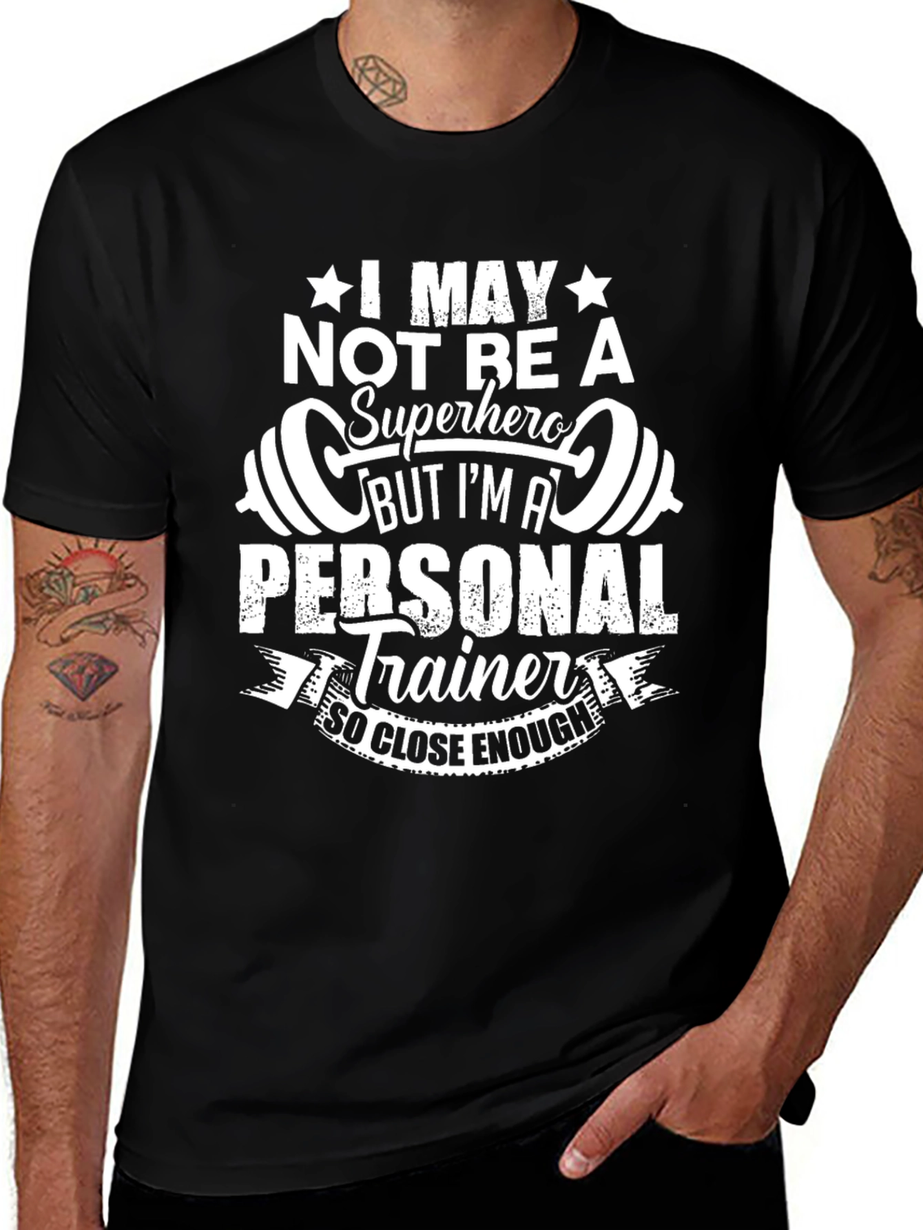 Personal Trainer Graphic T-Shirt - Superhero Alternative Tee