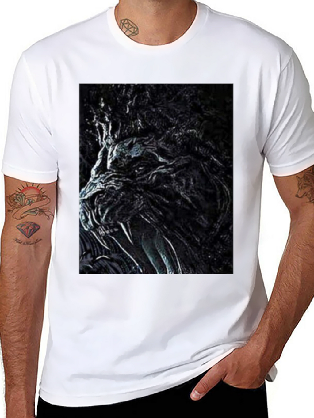 Monster Graphic Tee - Black