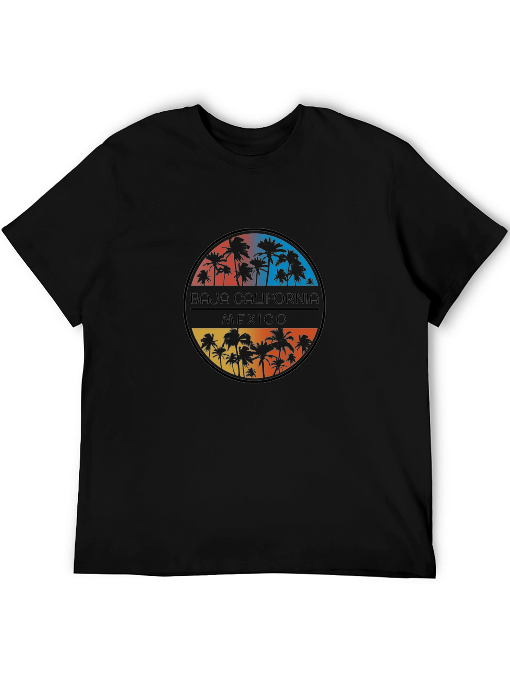 Baja California Mexico Palm Tree Graphic Tee