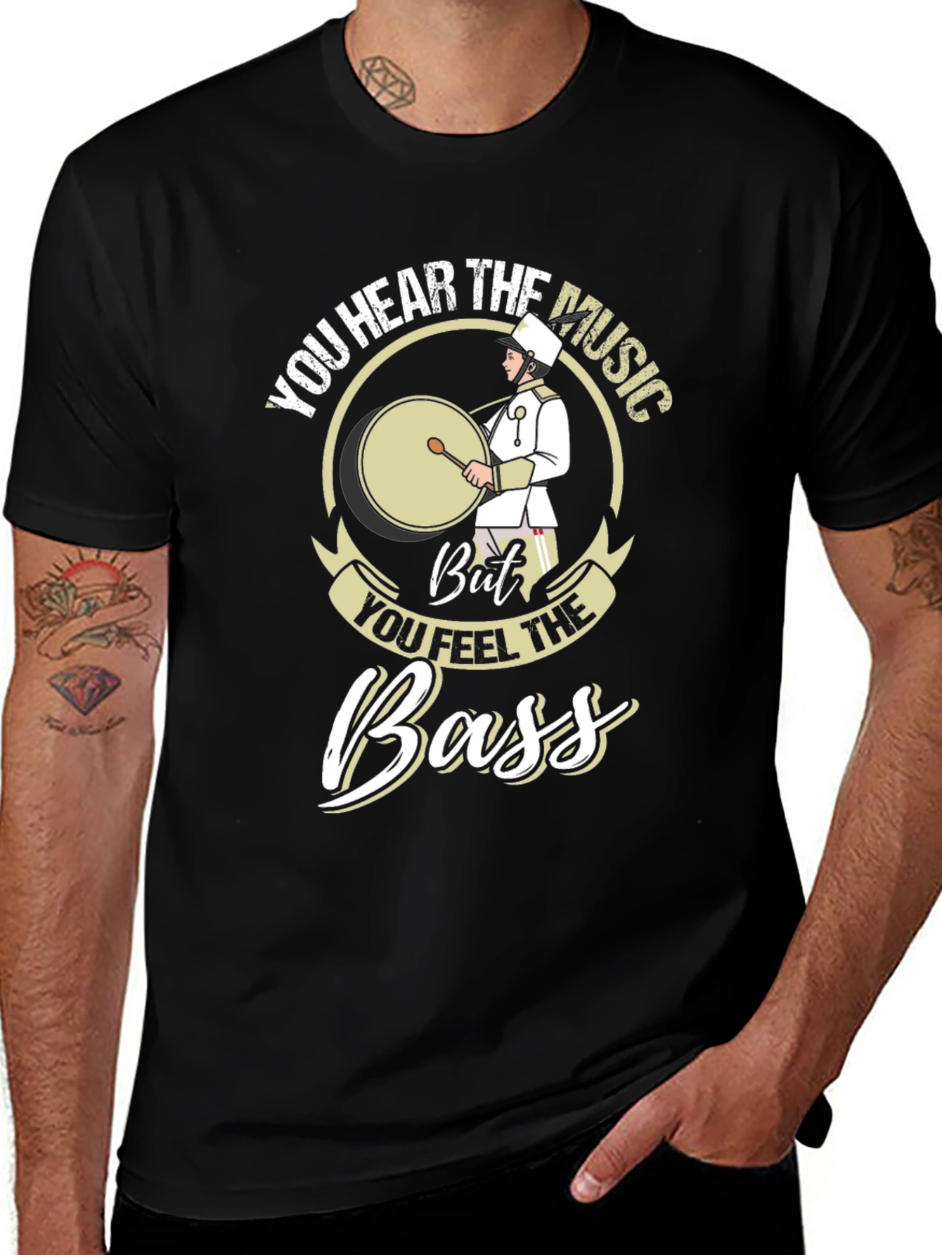 You Hear the Music But You Feel the Bass T-Shirt