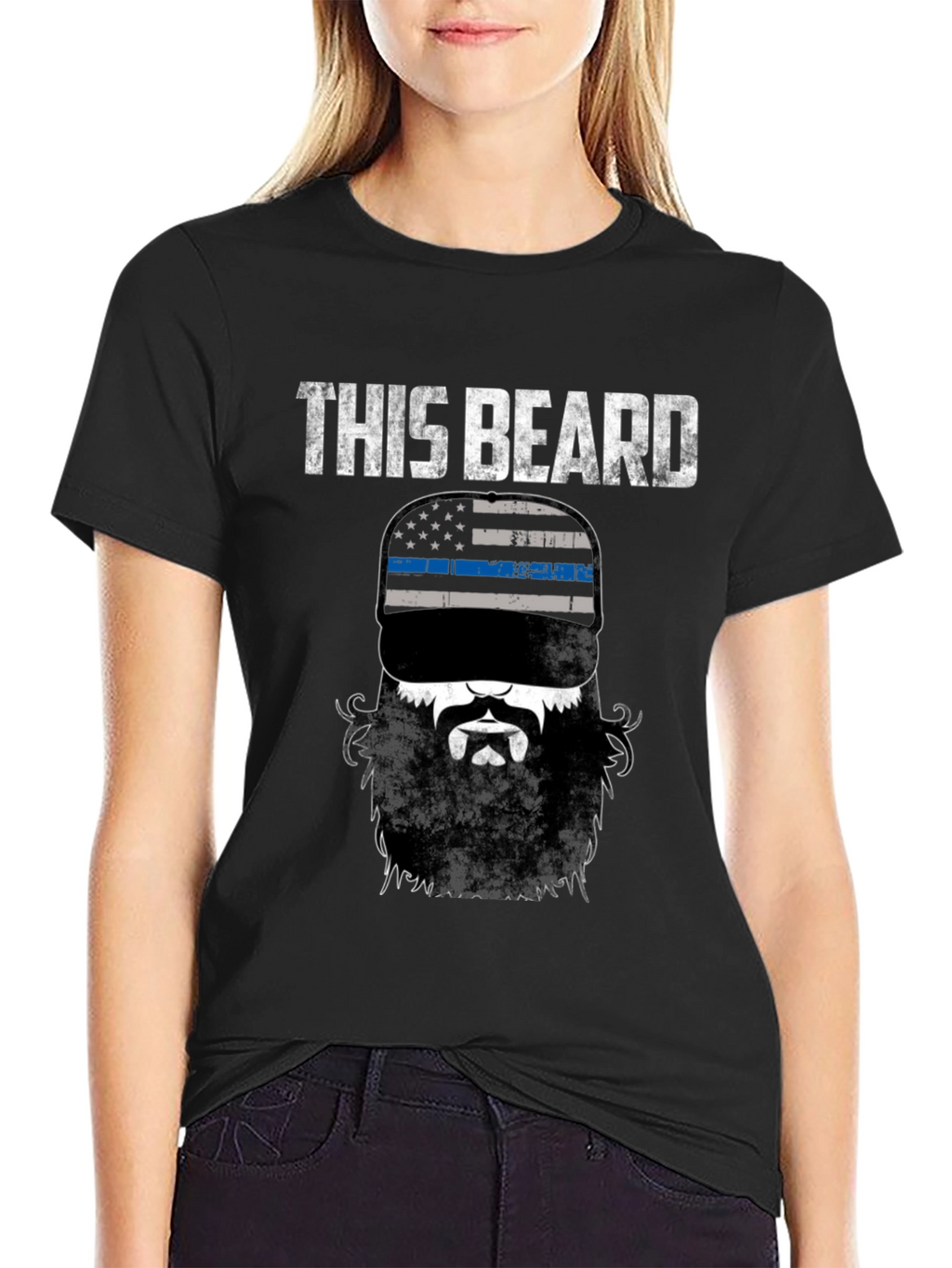 This Beard USA Flag Graphic Tee