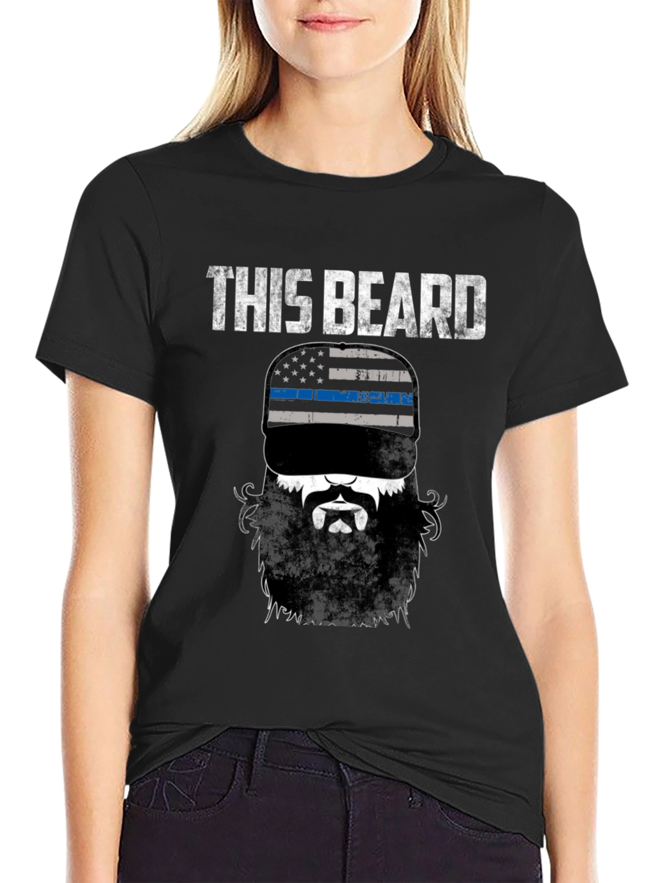 This Beard USA Flag Graphic Tee