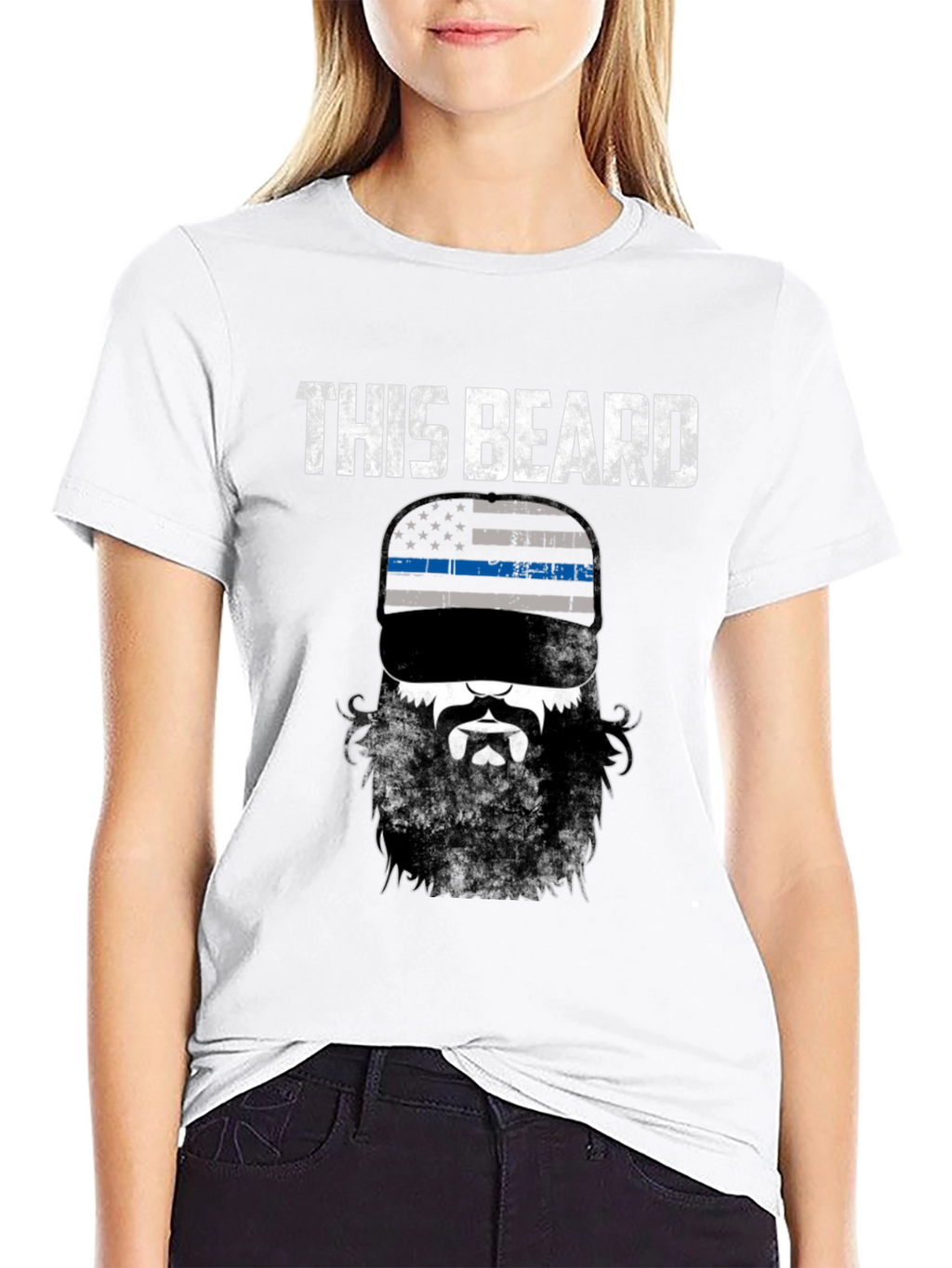 This Beard USA Flag Graphic Tee
