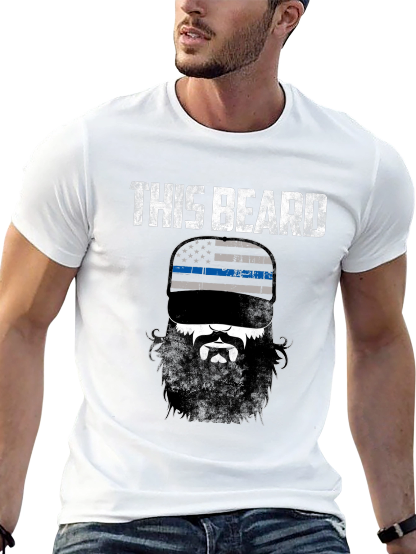 This Beard USA Flag Graphic Tee