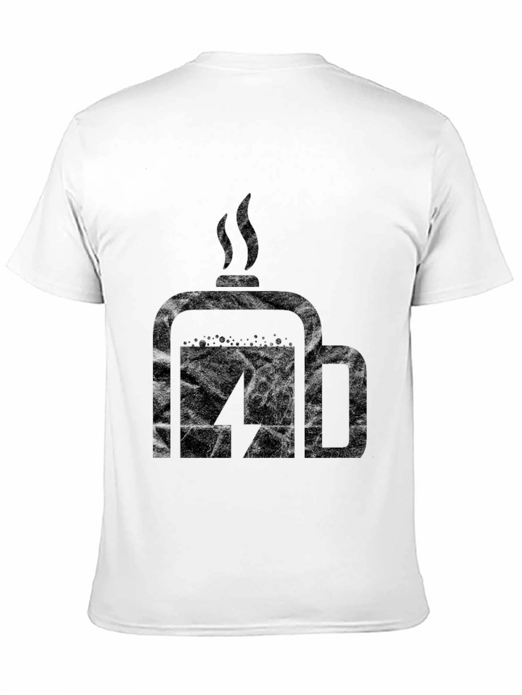Coffee Charge Mens Black T-Shirt