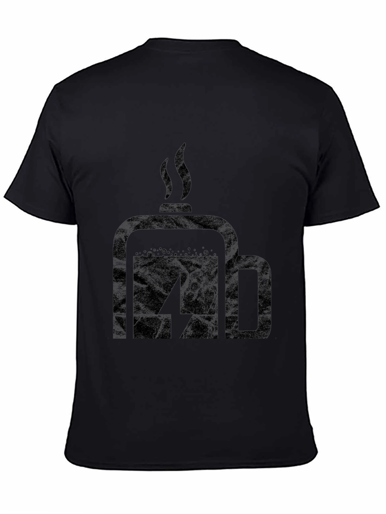 Coffee Charge Mens Black T-Shirt