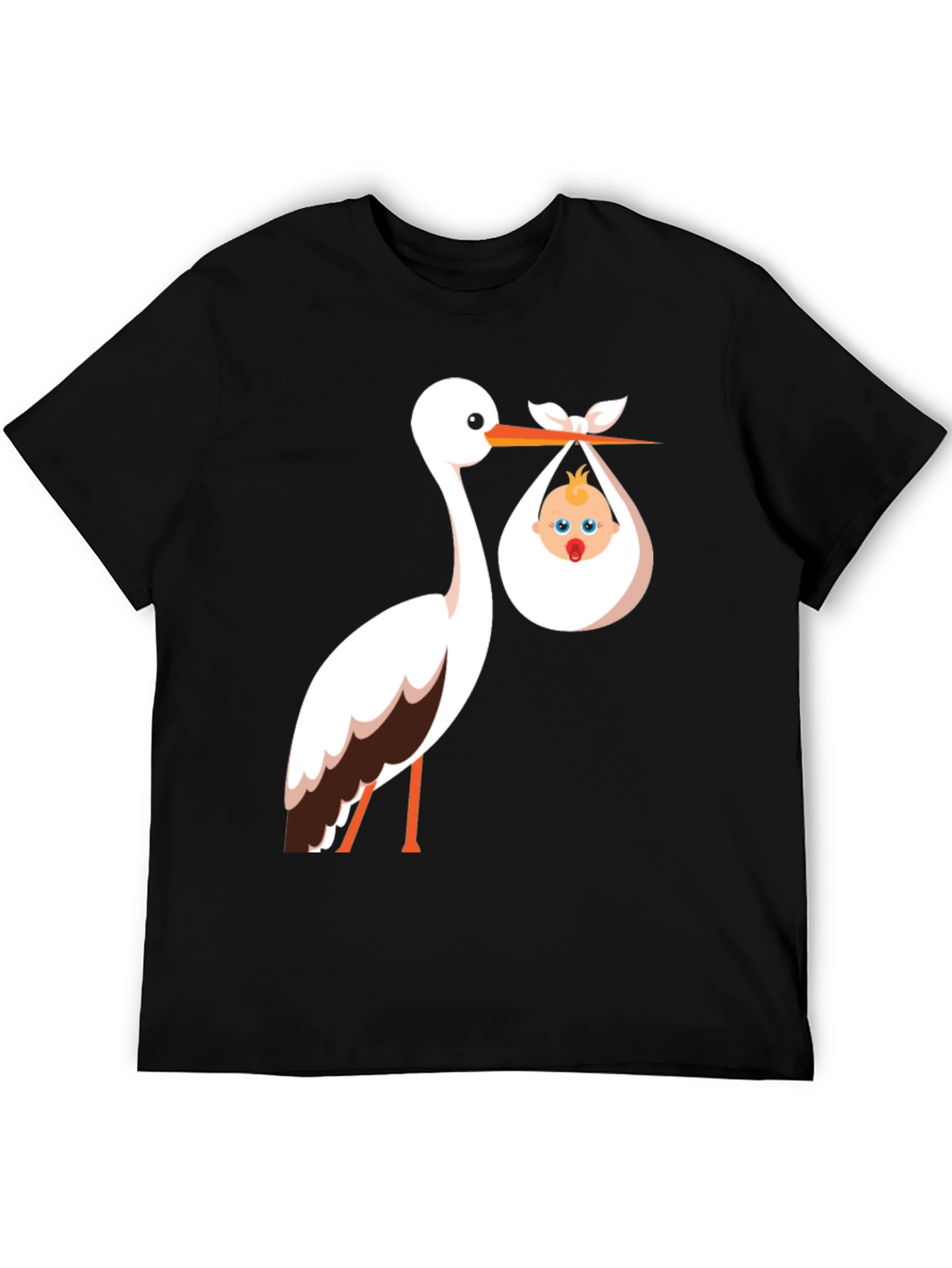 Stork & Baby Graphic T-Shirt - Unisex