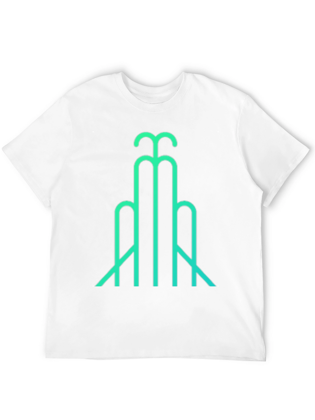 Abstract Line Art T-Shirt - Modern Geometric Design
