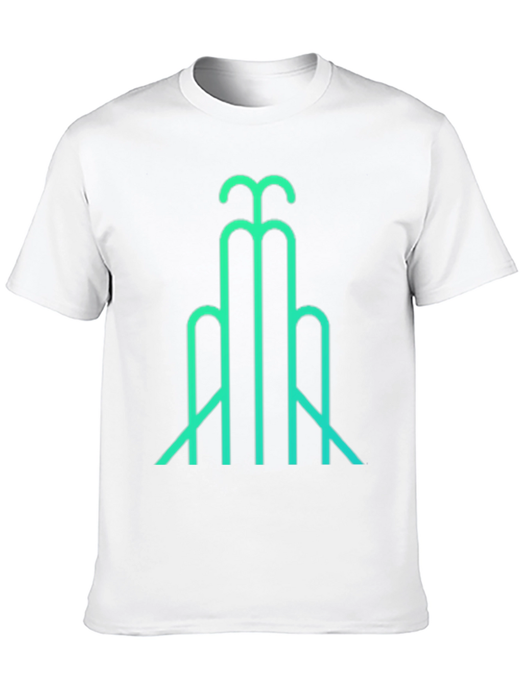 Abstract Line Art T-Shirt - Modern Geometric Design