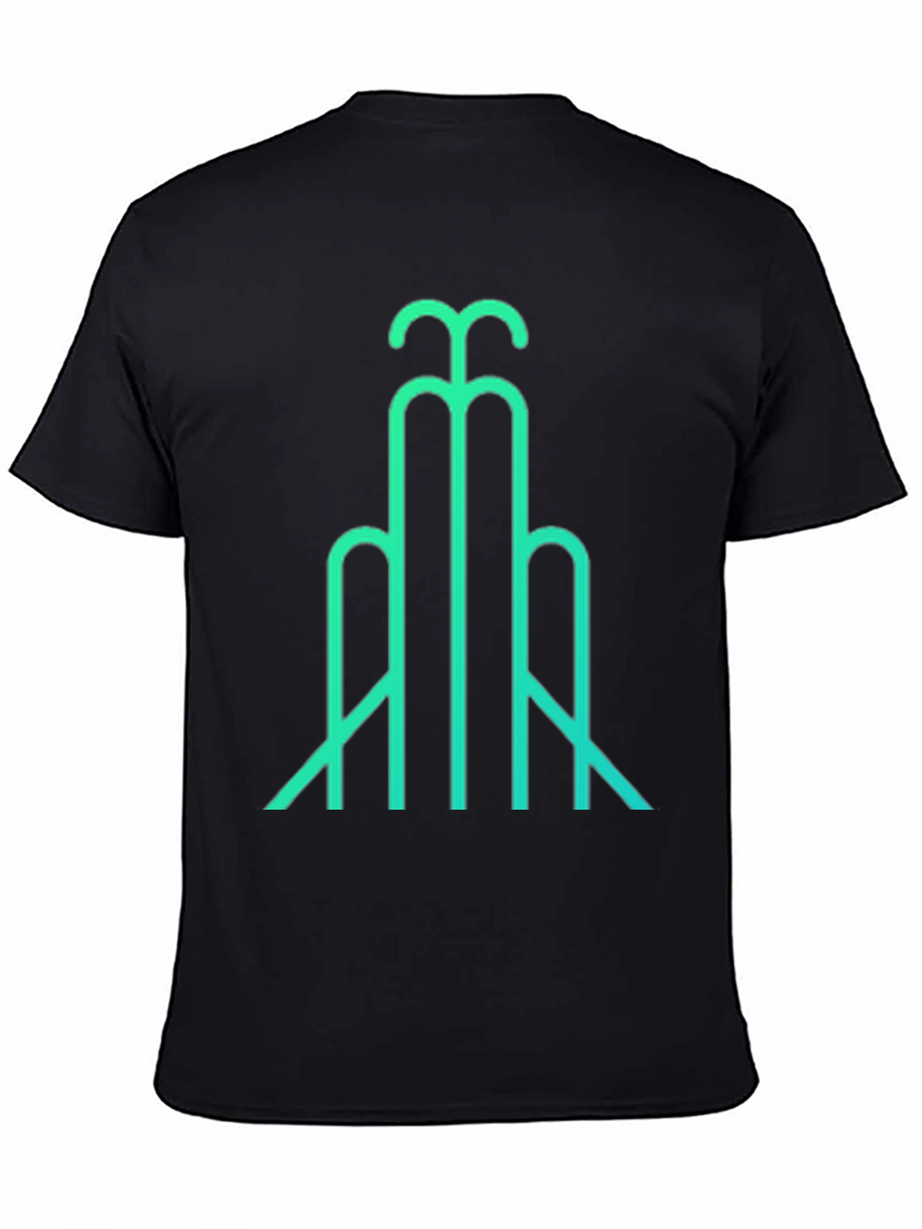 Abstract Line Art T-Shirt - Modern Geometric Design