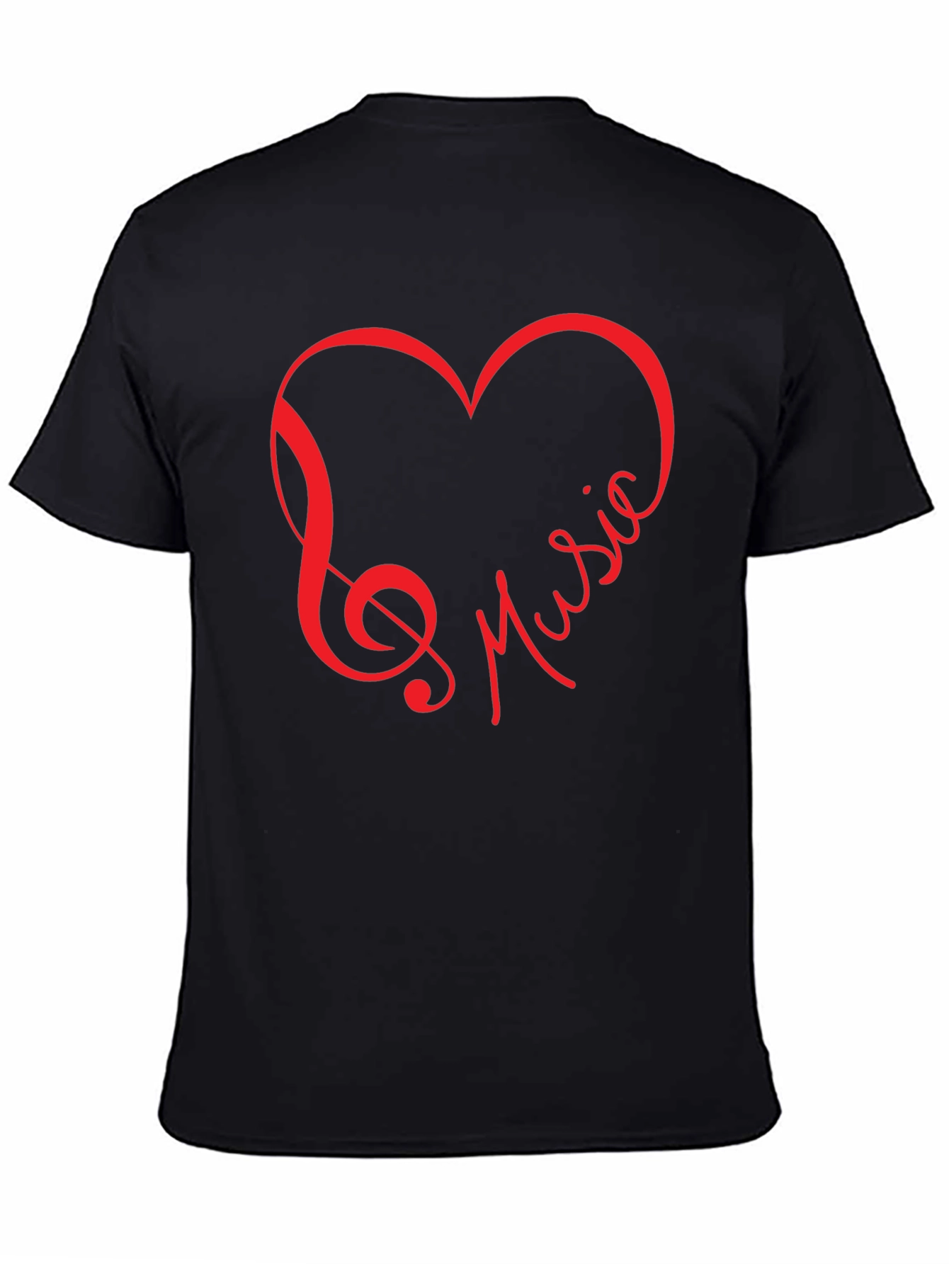 Music Heart T-Shirt - Love Music Graphic Tee