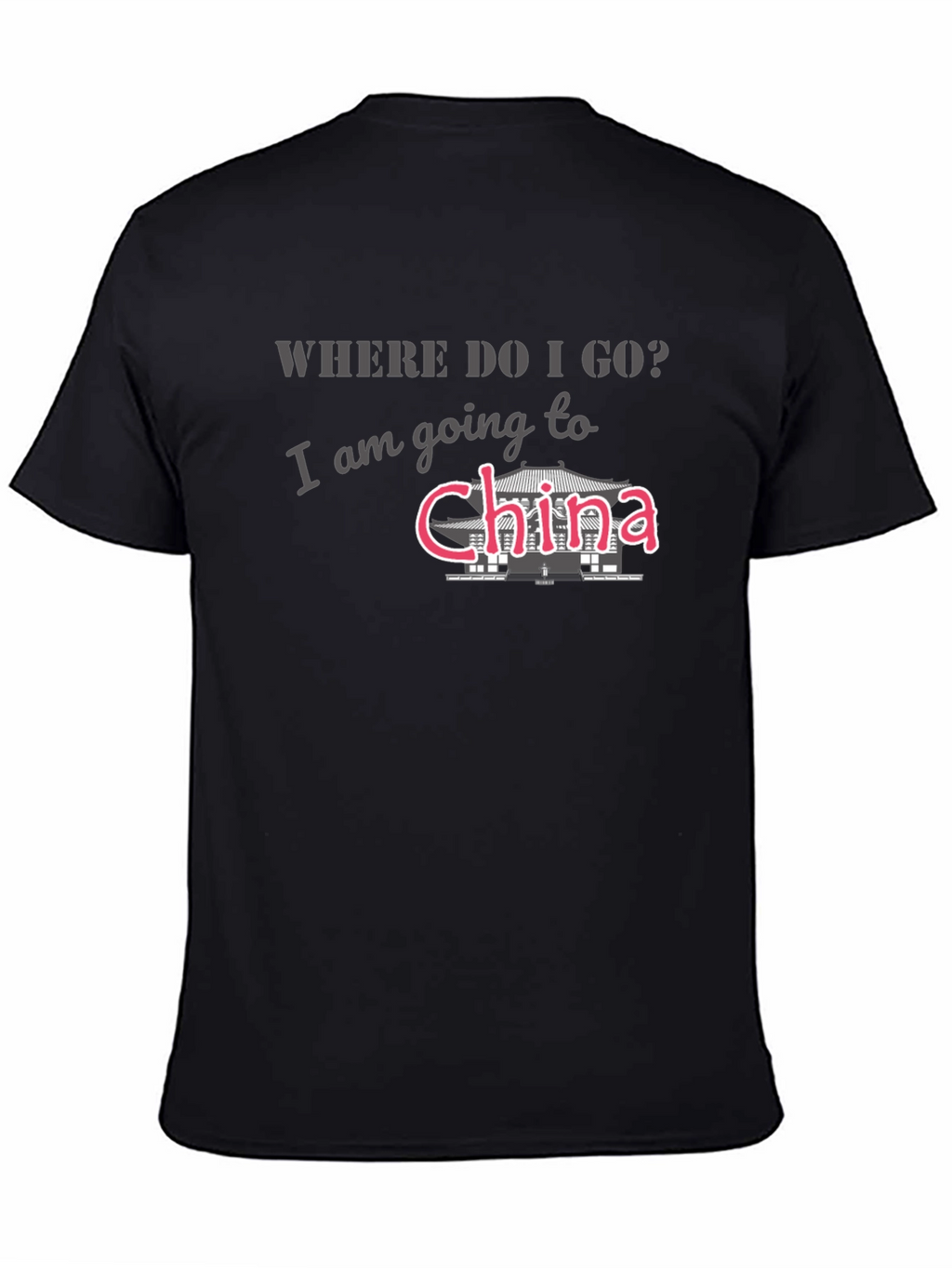 China Trip T-Shirt - Mens Black Tee