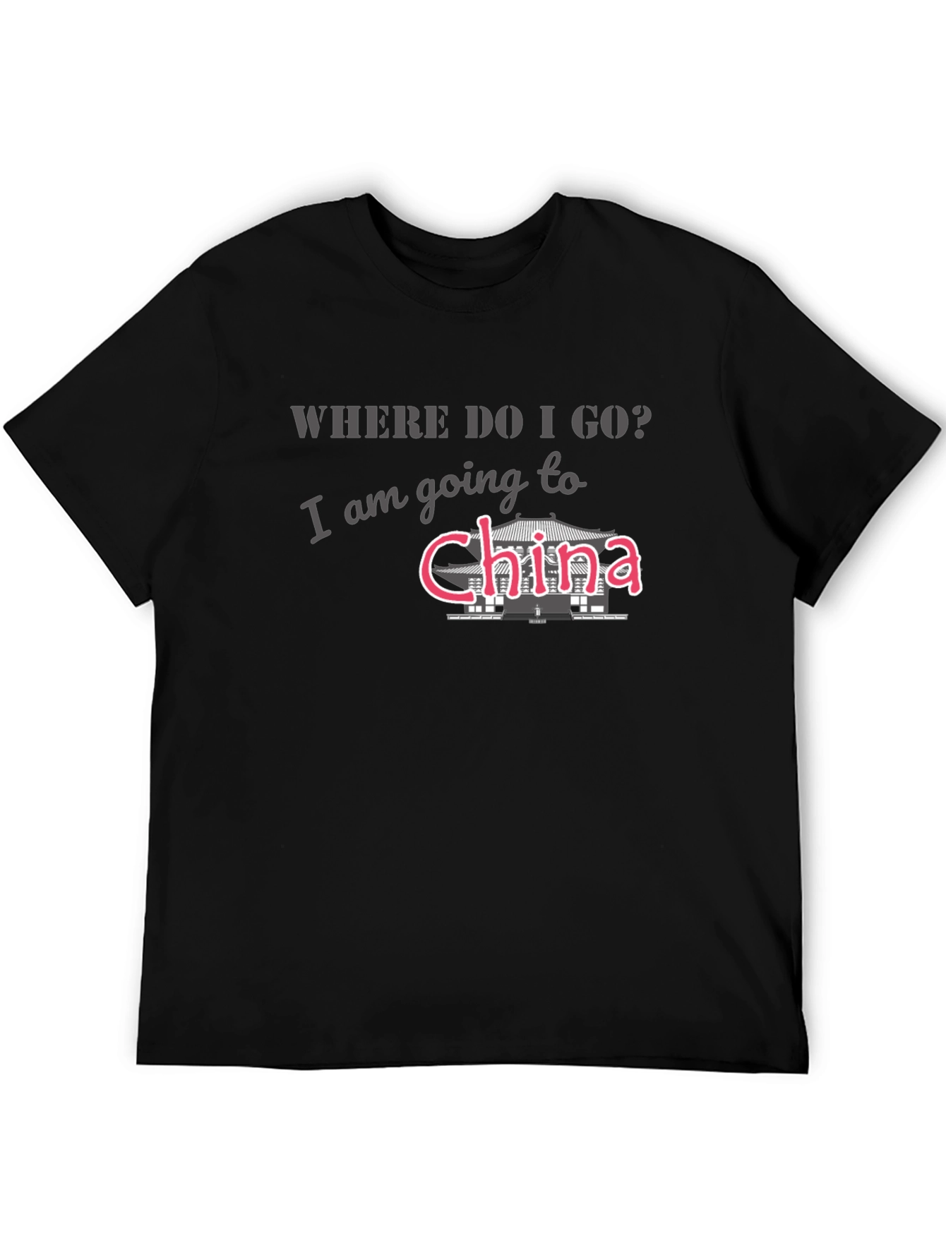 China Trip T-Shirt - Mens Black Tee