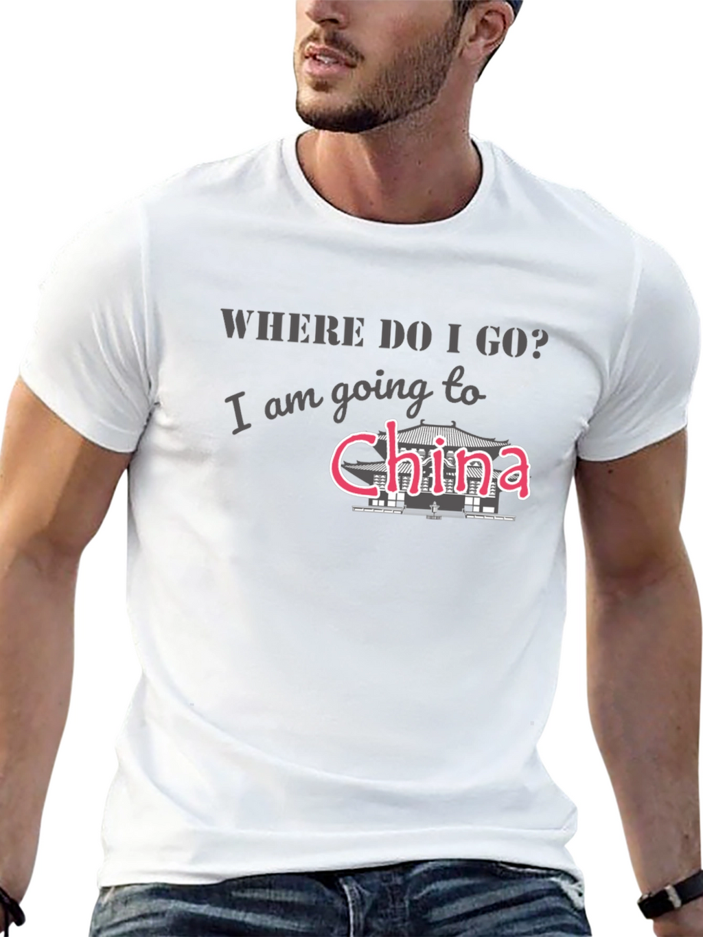 China Trip T-Shirt - Mens Black Tee