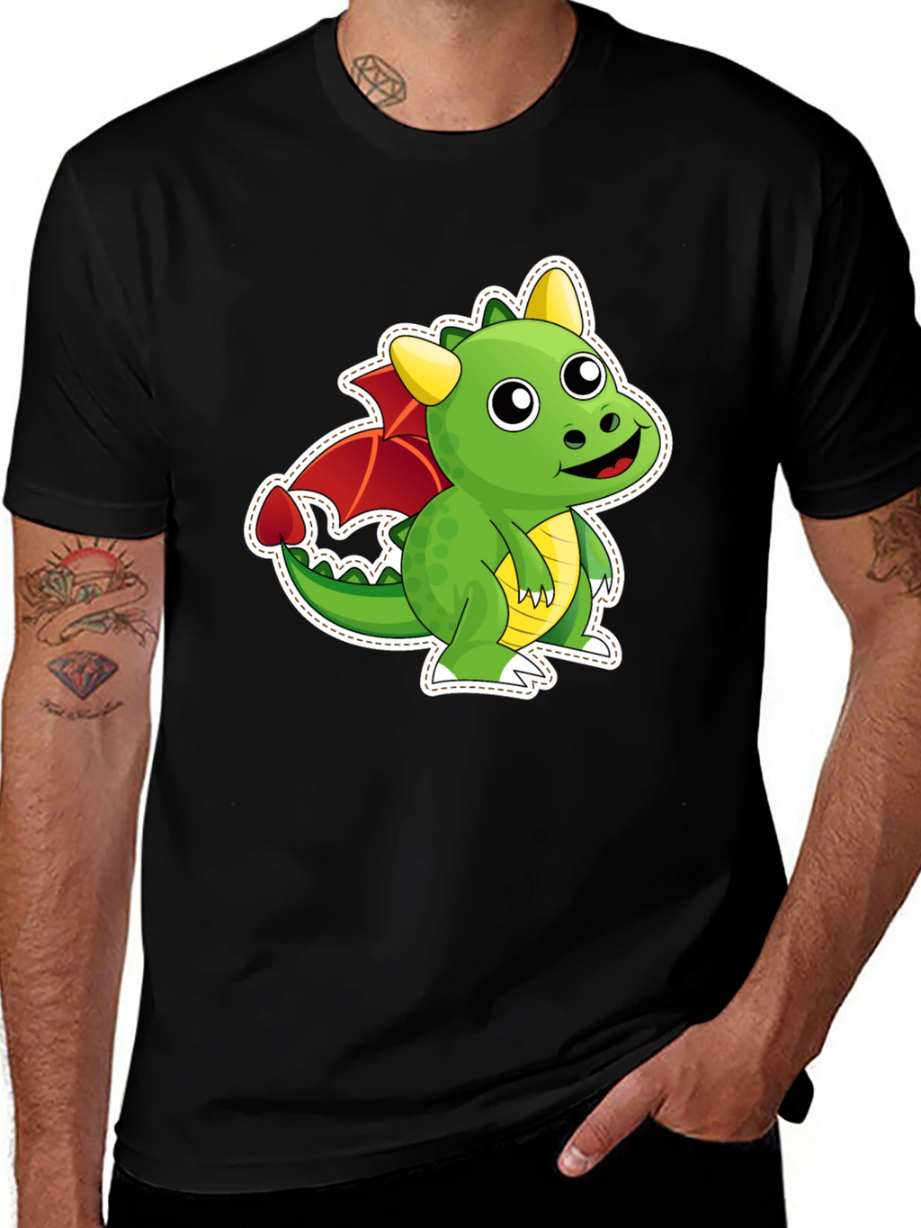 Cute Dragon Graphic T-Shirt