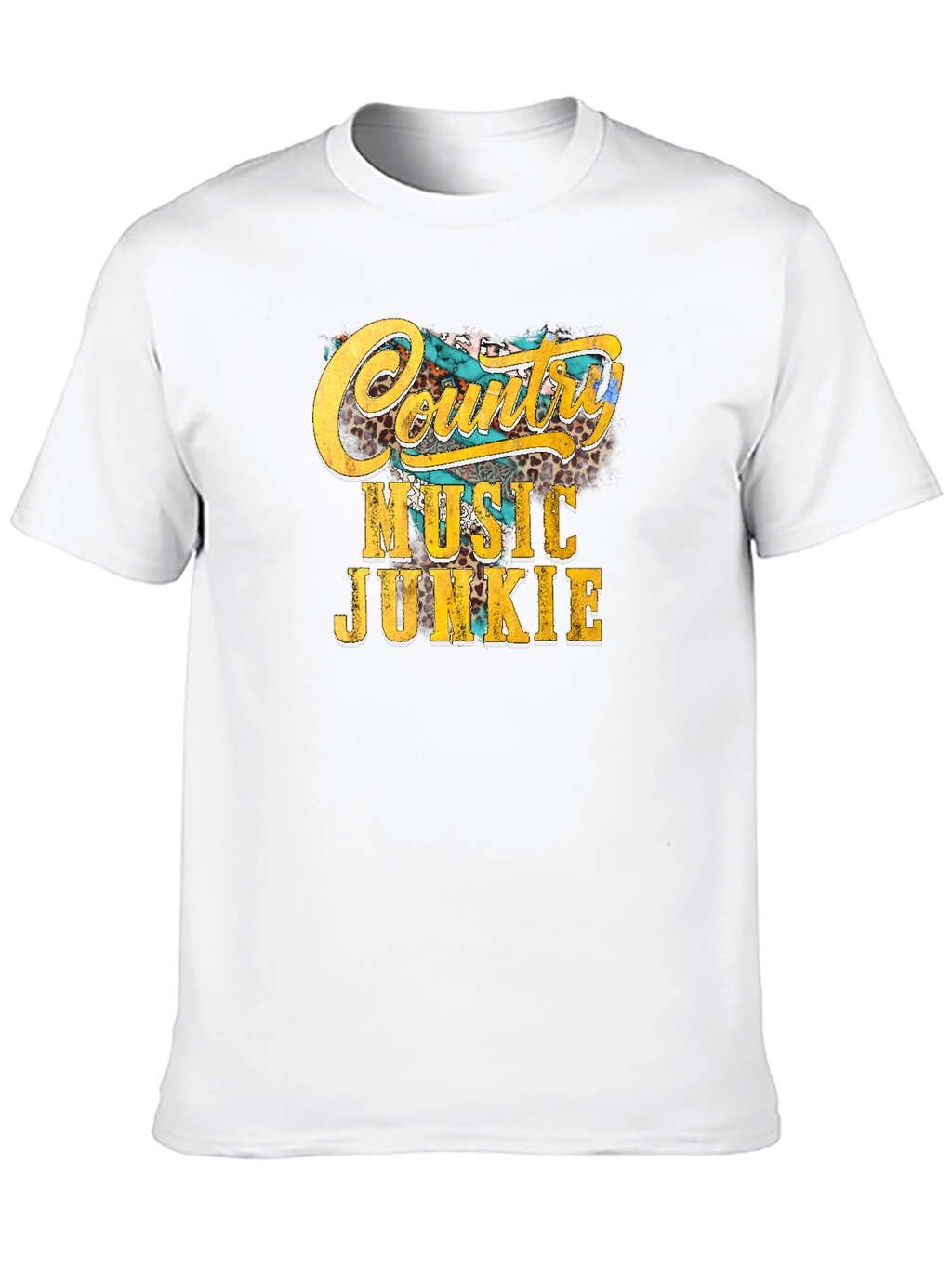 Country Music Junkie Graphic Tee - Black