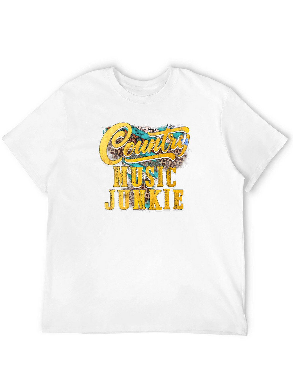 Country Music Junkie Graphic Tee - Black