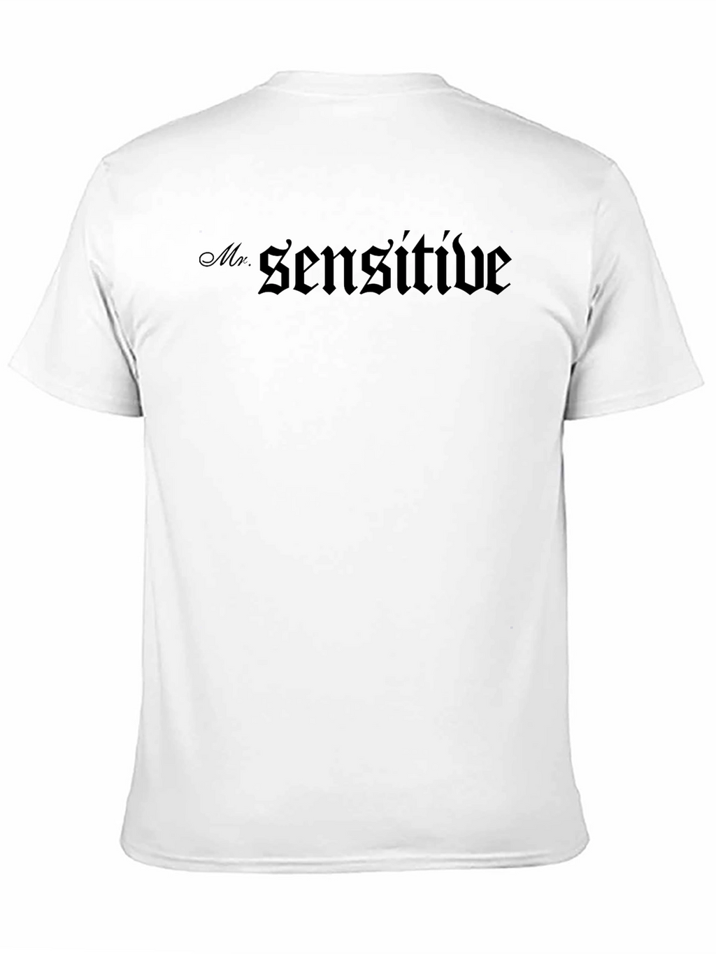 Mr. Sensitive Black Graphic T-Shirt