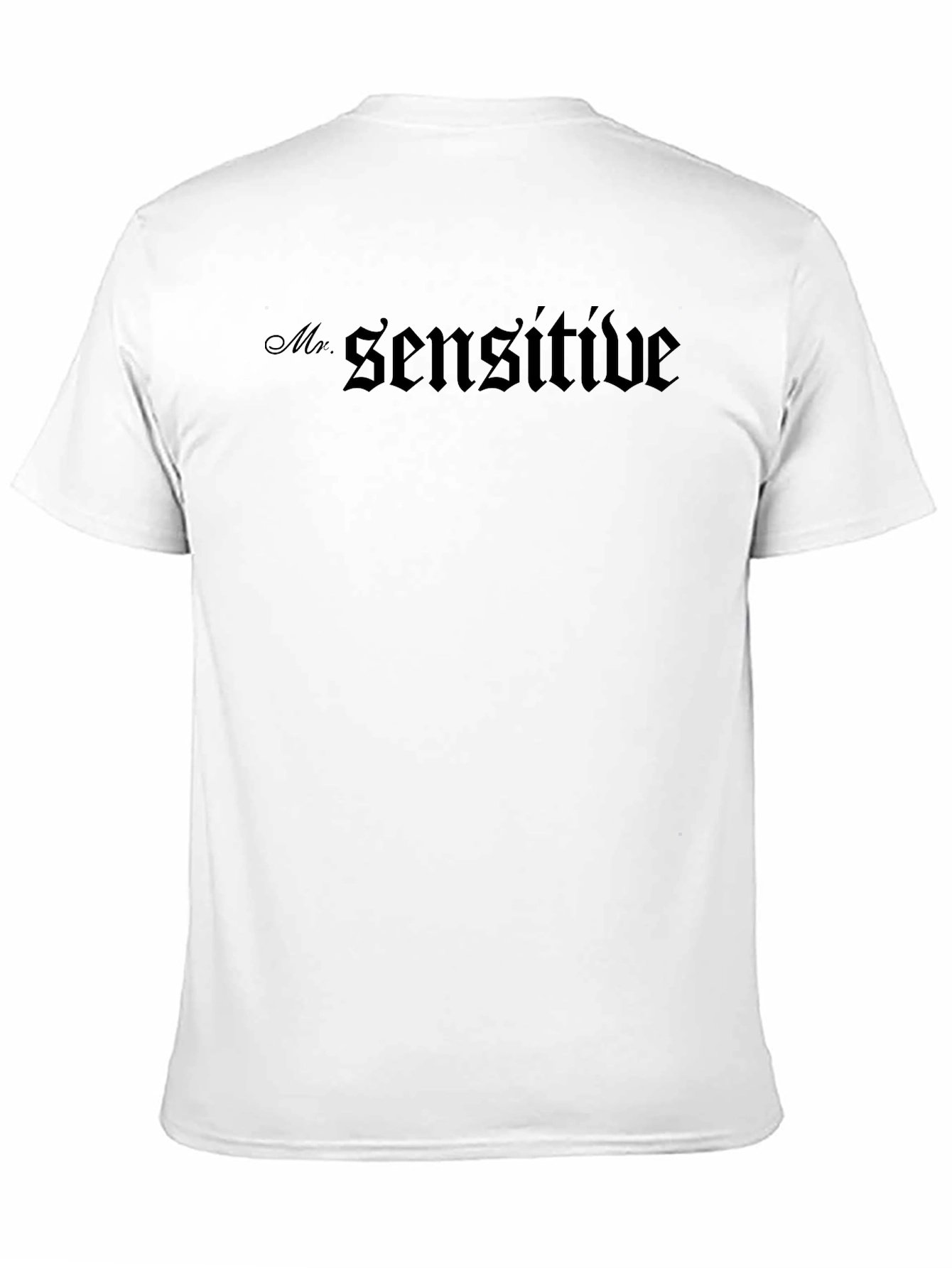 Mr. Sensitive Black Graphic T-Shirt