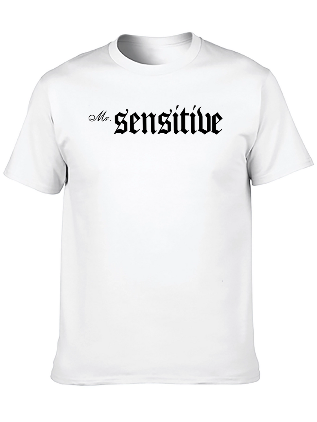 Mr. Sensitive Black Graphic T-Shirt