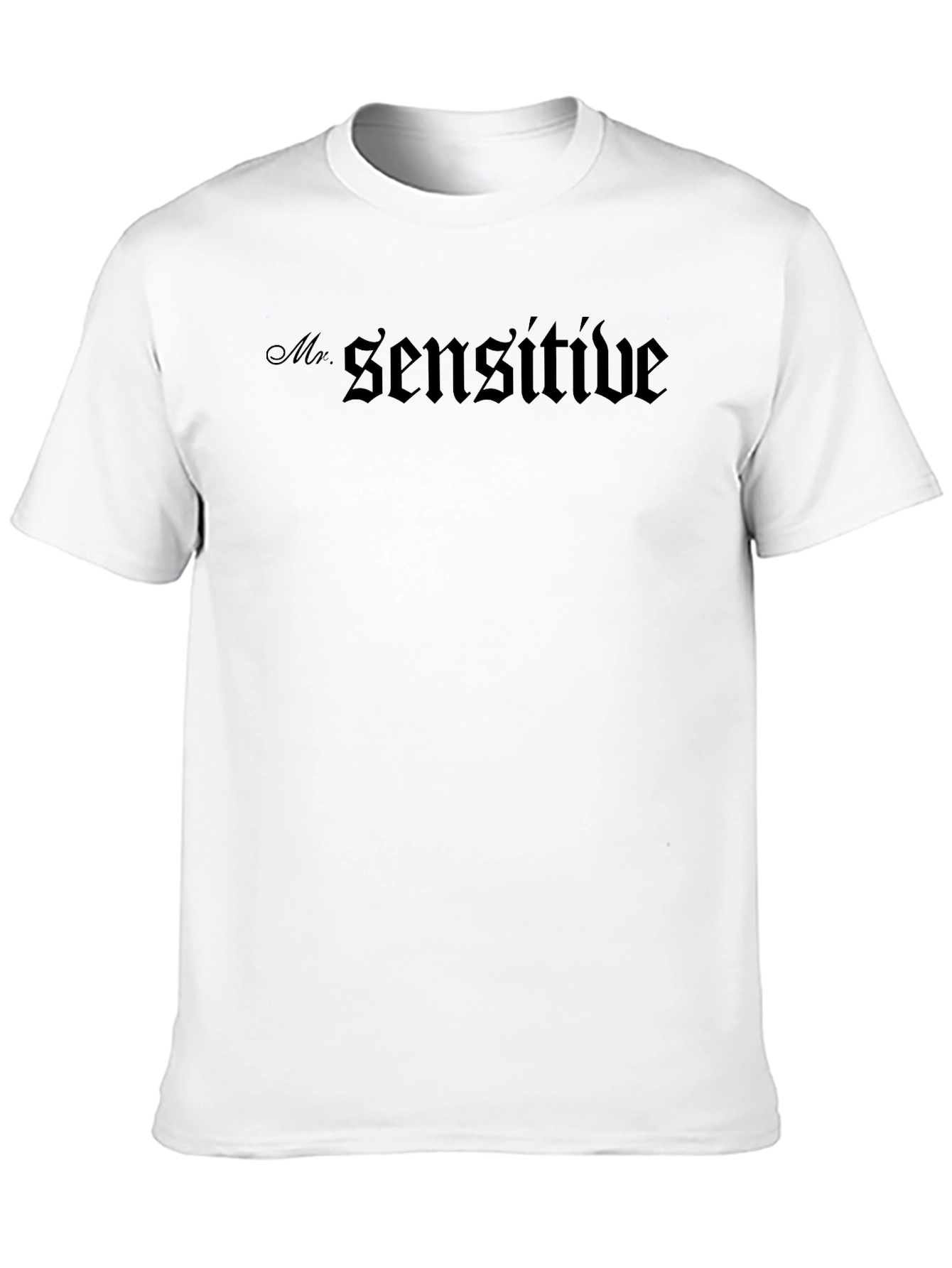 Mr. Sensitive Black Graphic T-Shirt